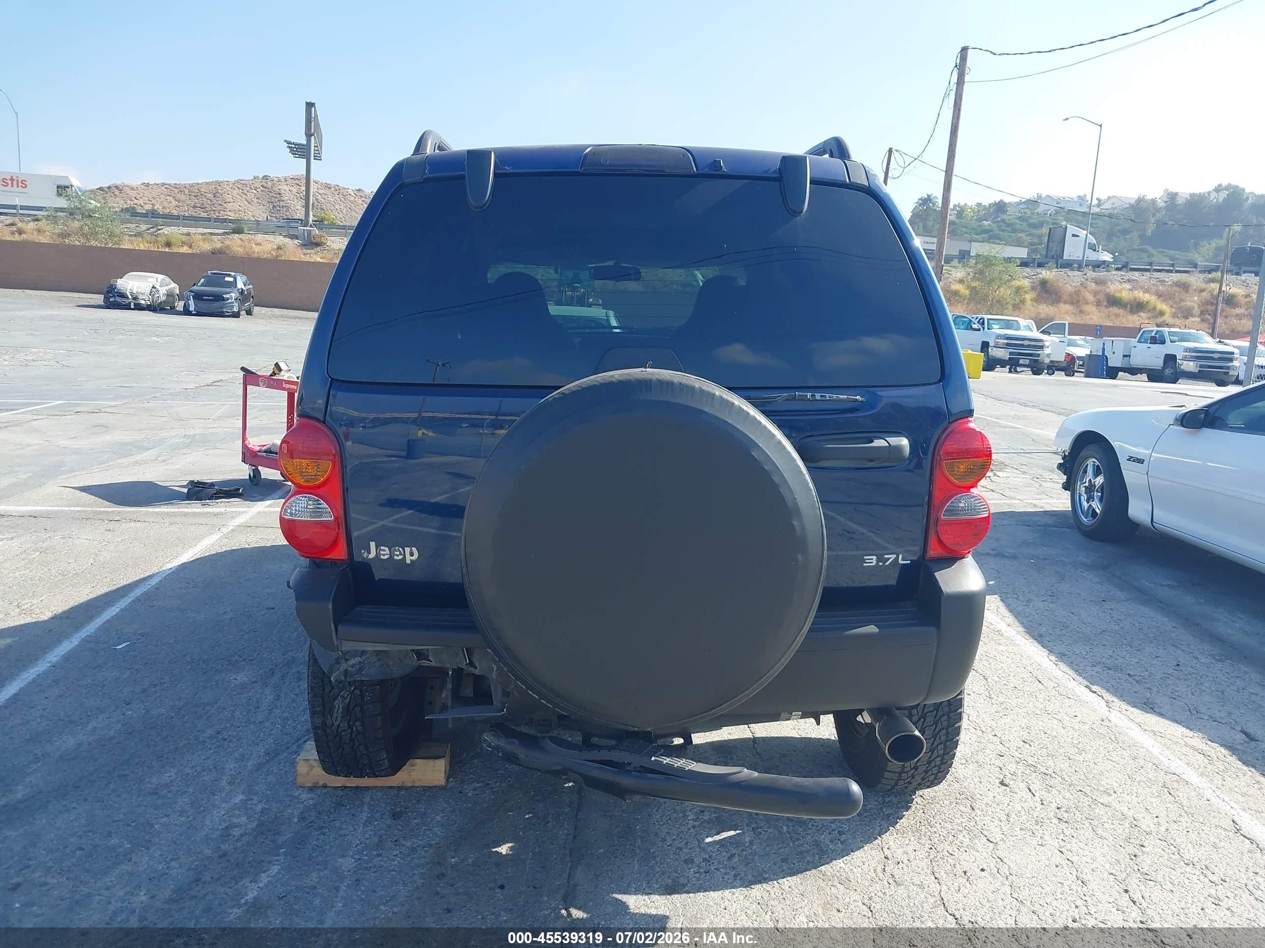2004 Jeep Liberty Sport Синий vin: 1J4GL48K24W237606