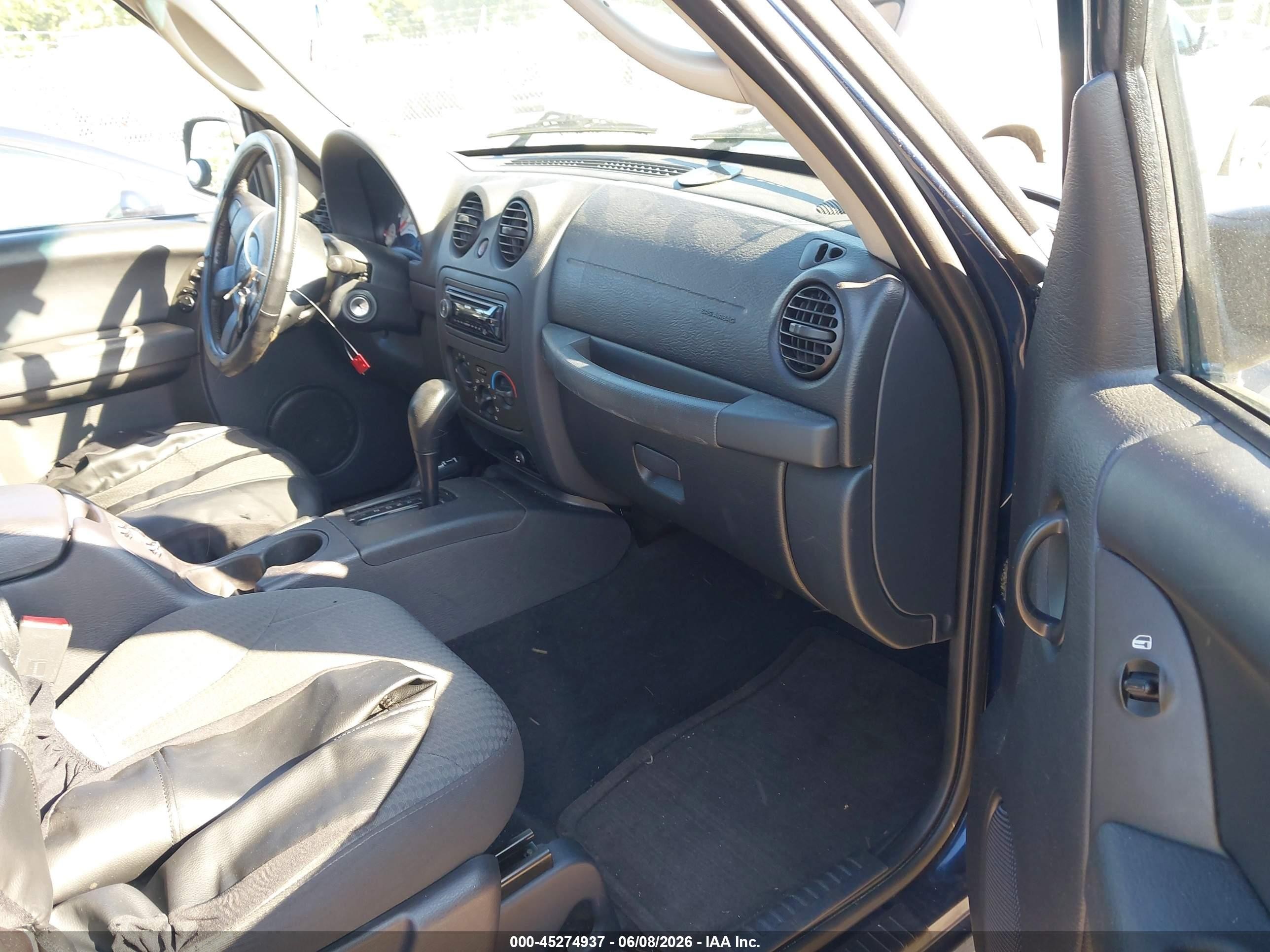 2004 Jeep Liberty Sport Blue vin: 1J4GL48K24W297157