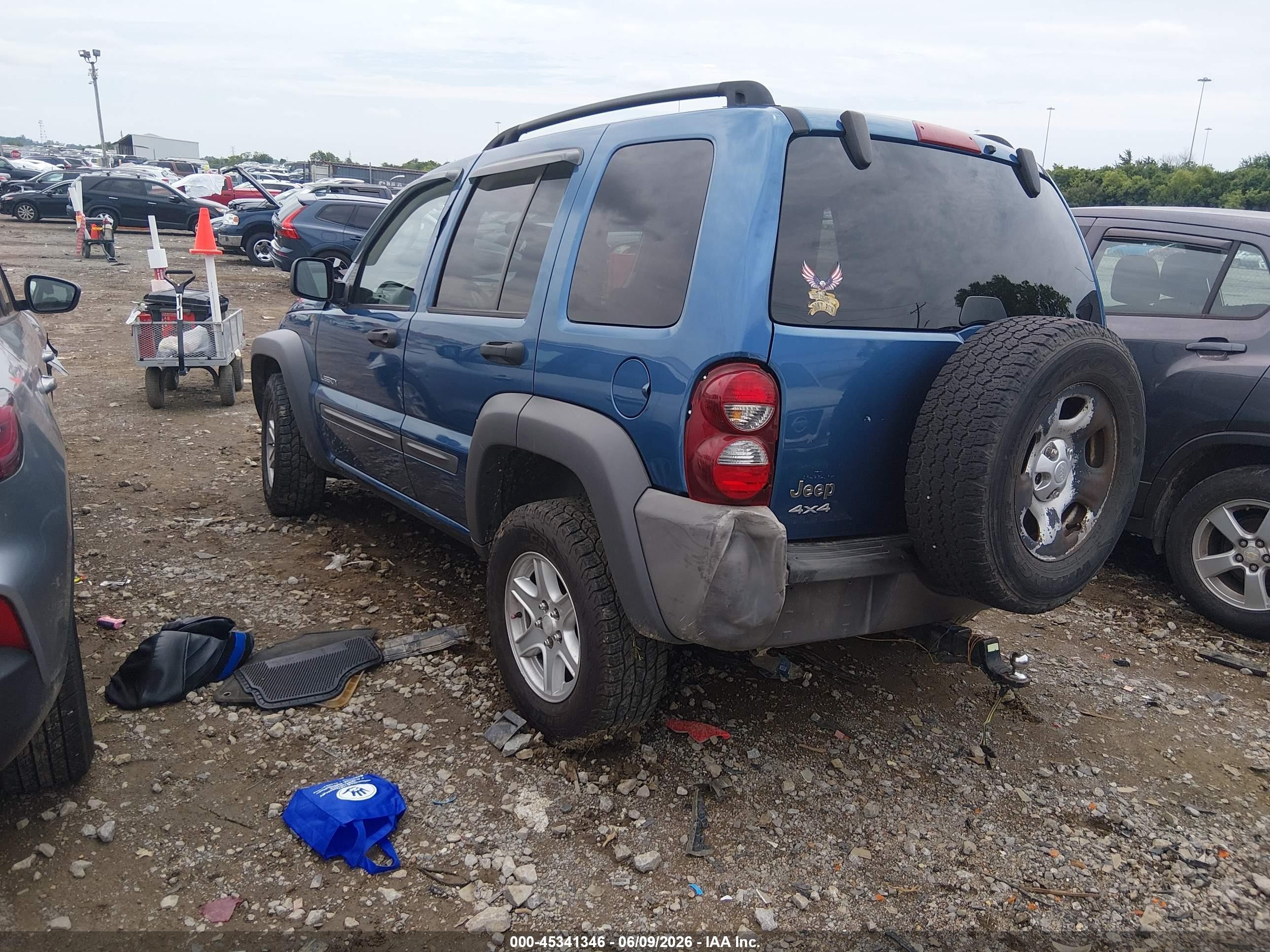2004 Jeep Liberty Sport Blue vin: 1J4GL48K24W301157
