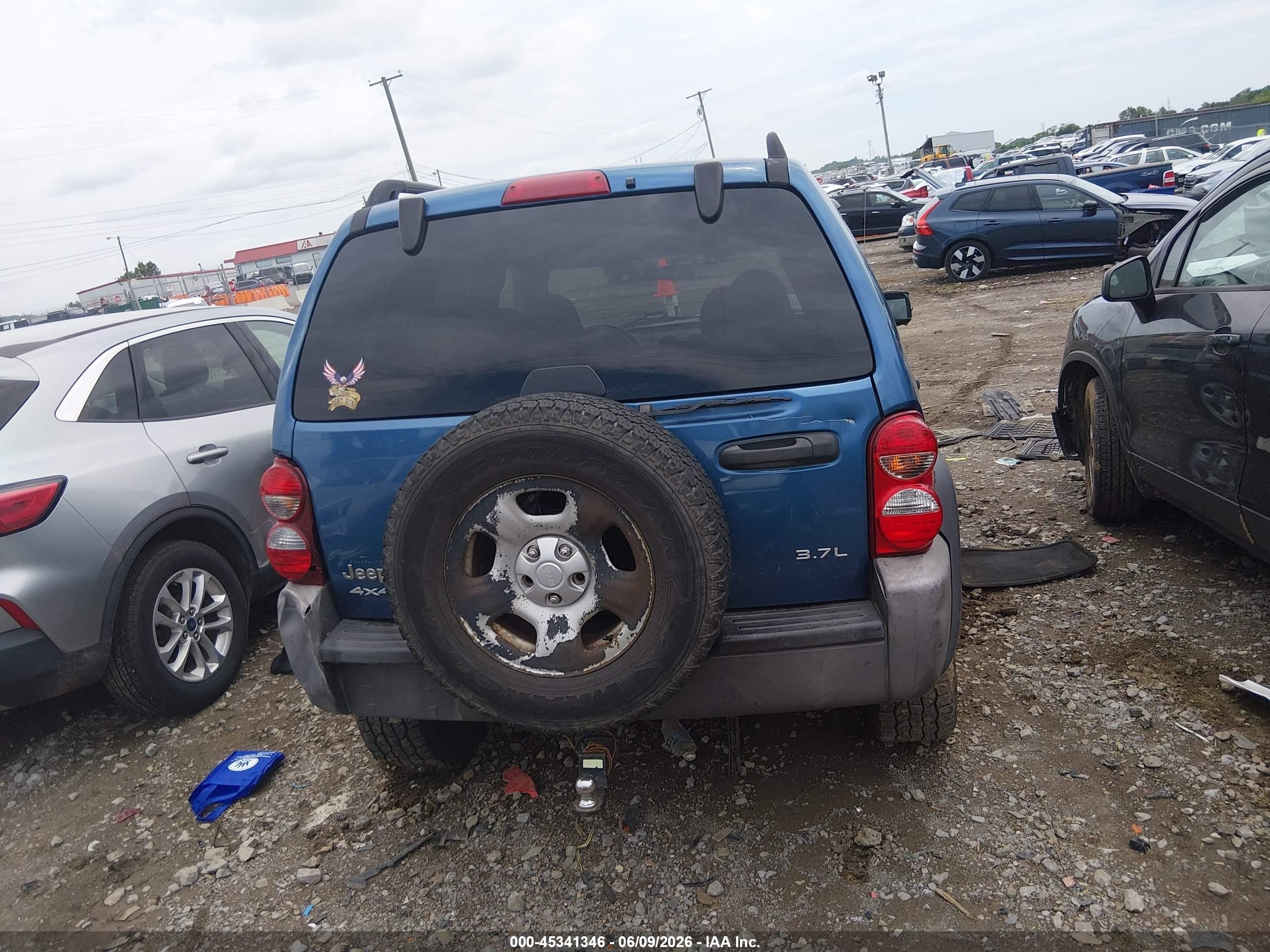 2004 Jeep Liberty Sport Blue vin: 1J4GL48K24W301157