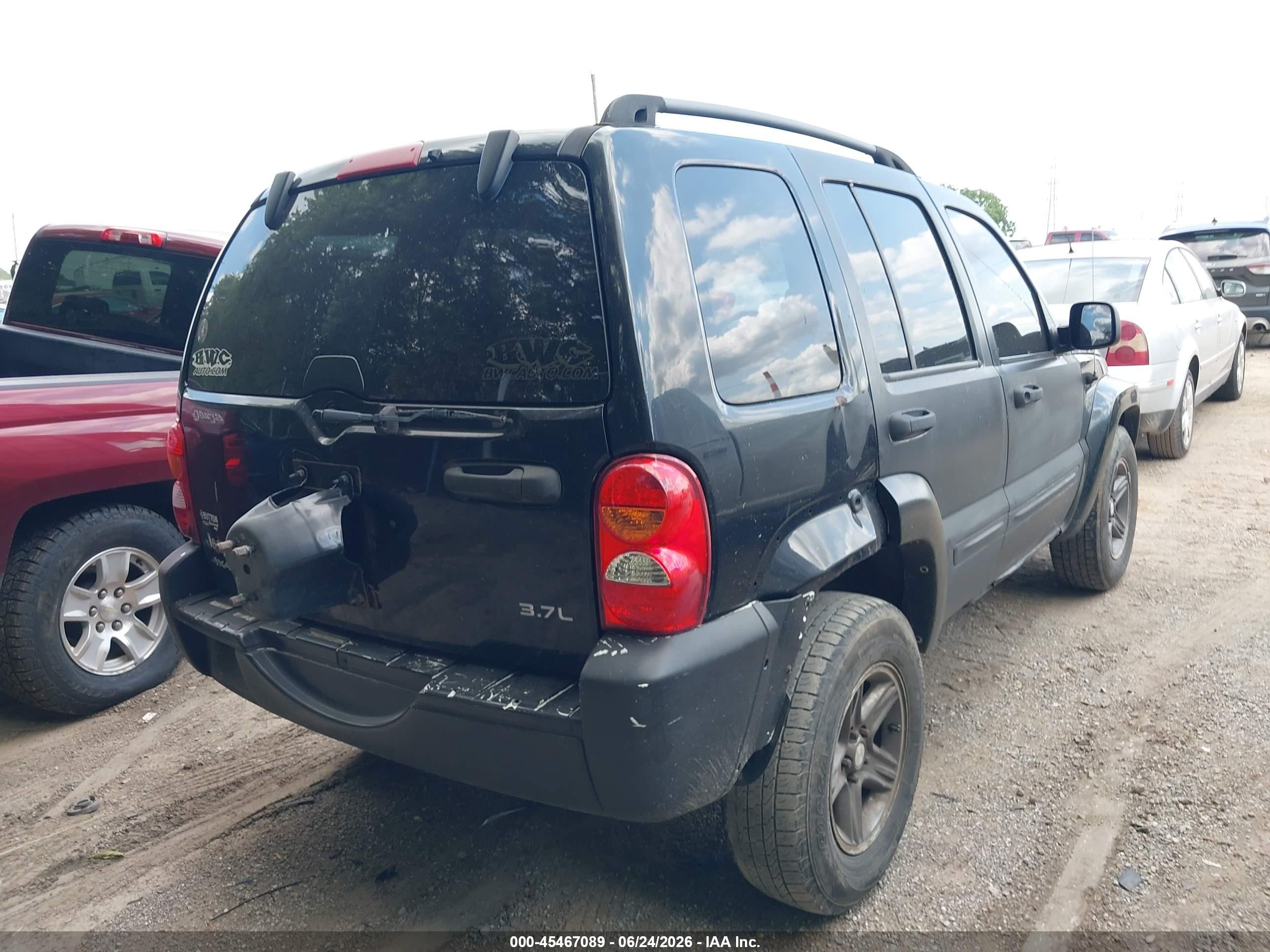 2004 Jeep Liberty Sport Black vin: 1J4GL48K24W317441