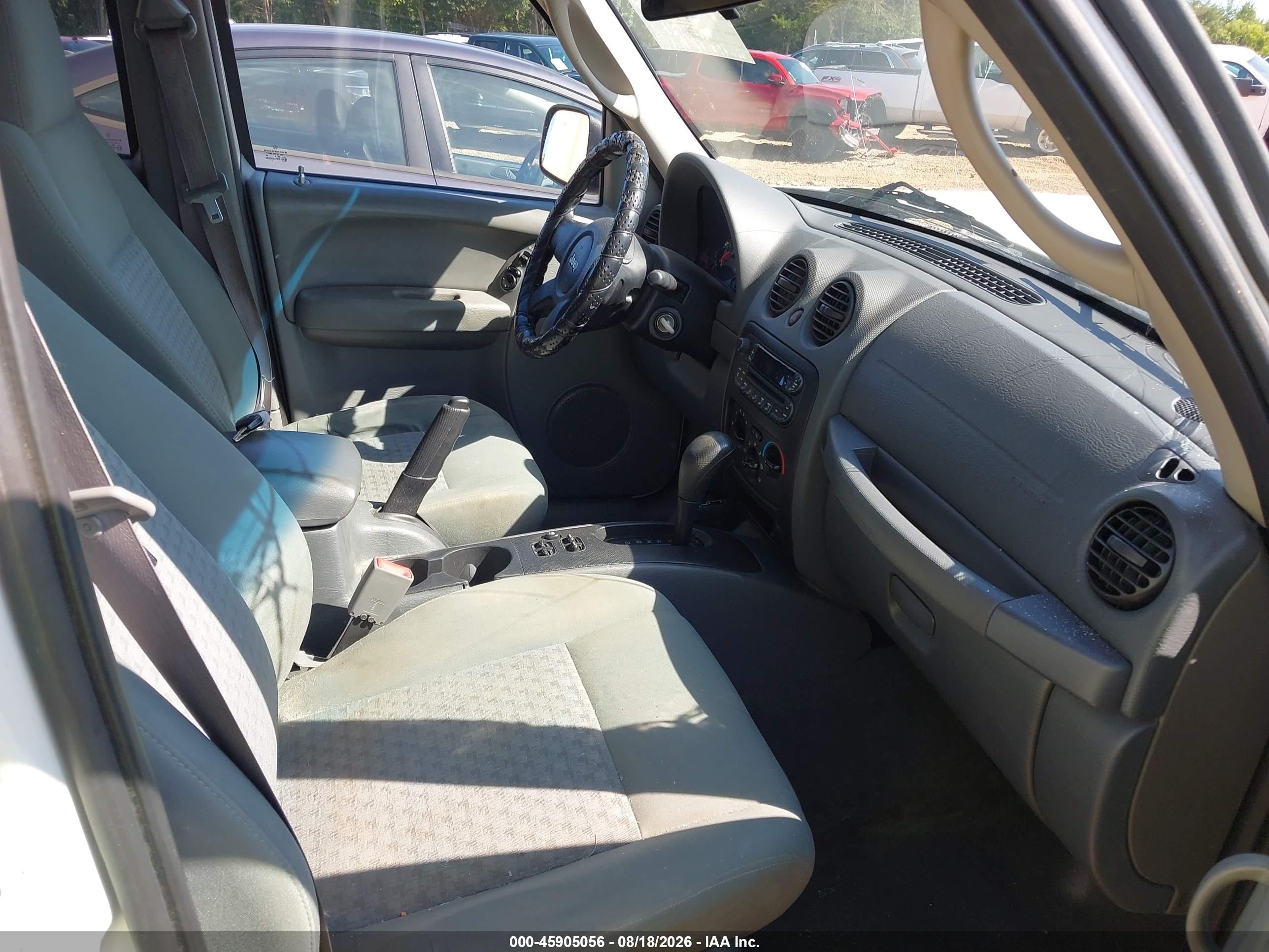 2005 Jeep Liberty Sport Белый vin: 1J4GL48K25W545019