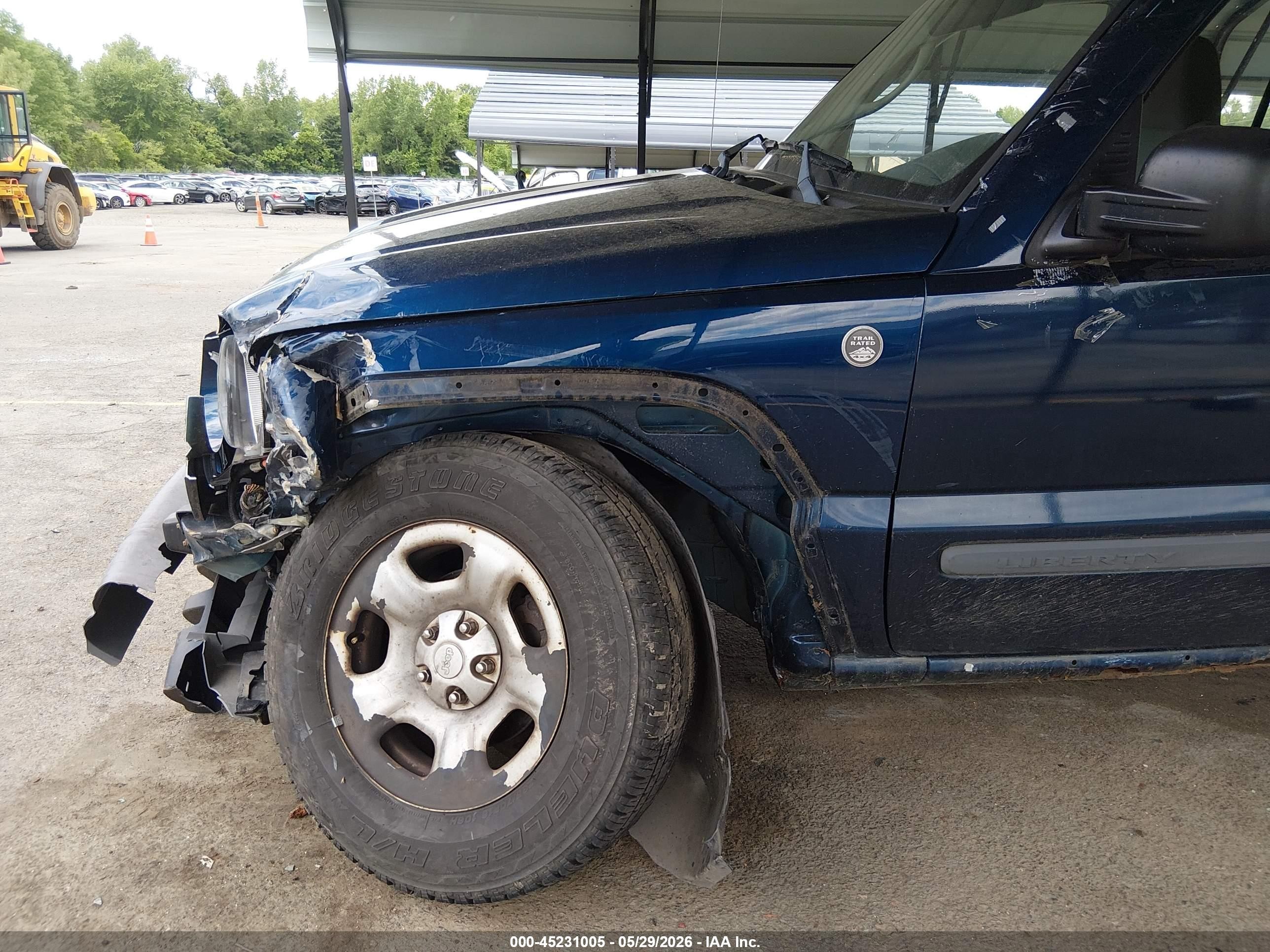 2005 Jeep Liberty Sport Синий vin: 1J4GL48K25W659912