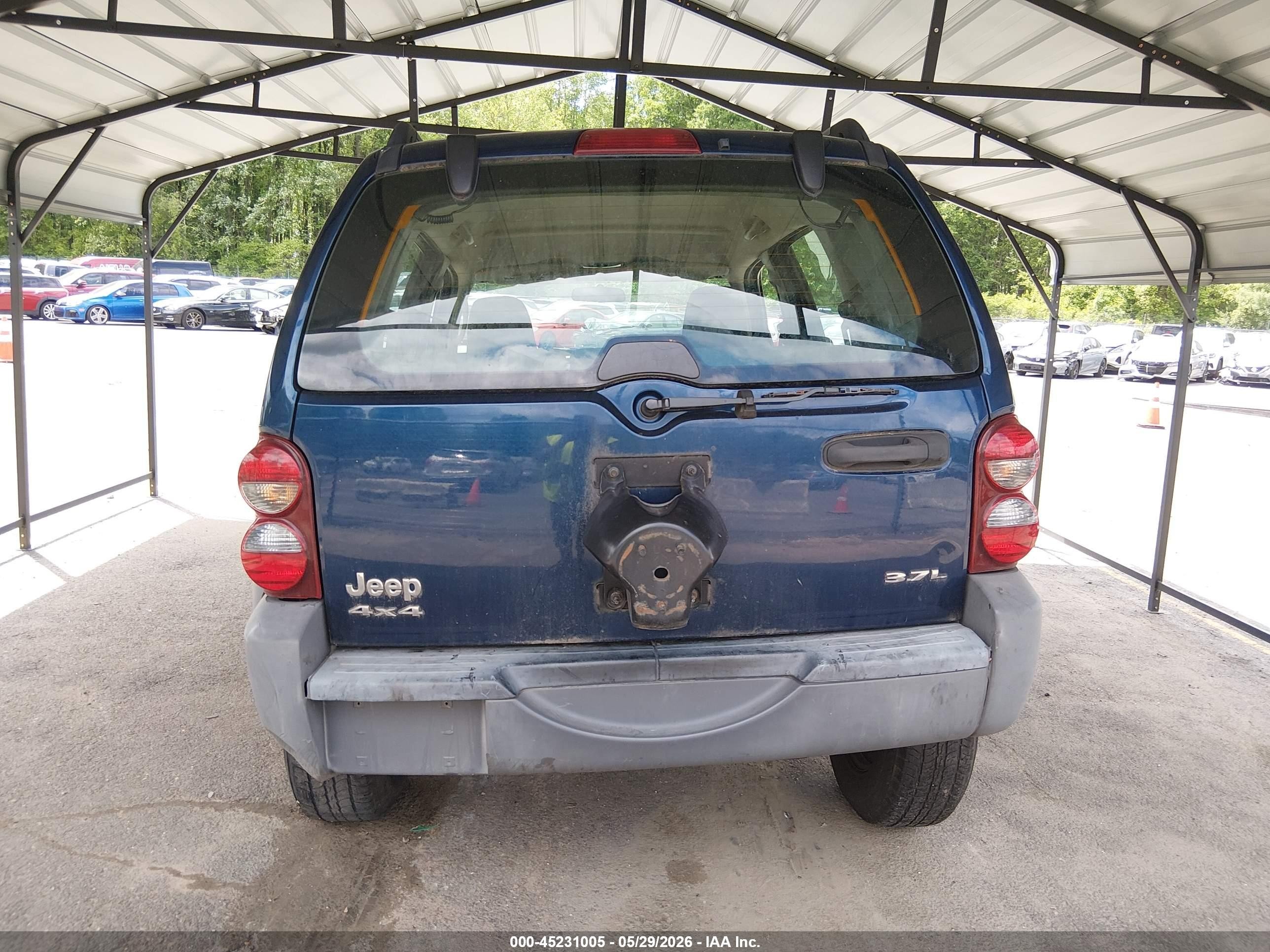 2005 Jeep Liberty Sport Синий vin: 1J4GL48K25W659912