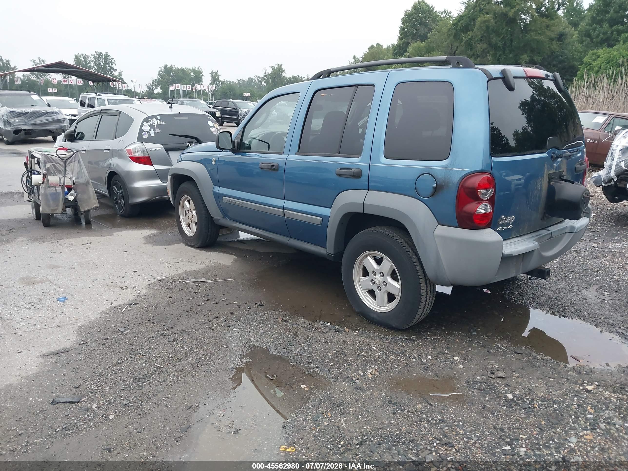 2006 Jeep Liberty Sport Blue vin: 1J4GL48K26W102709