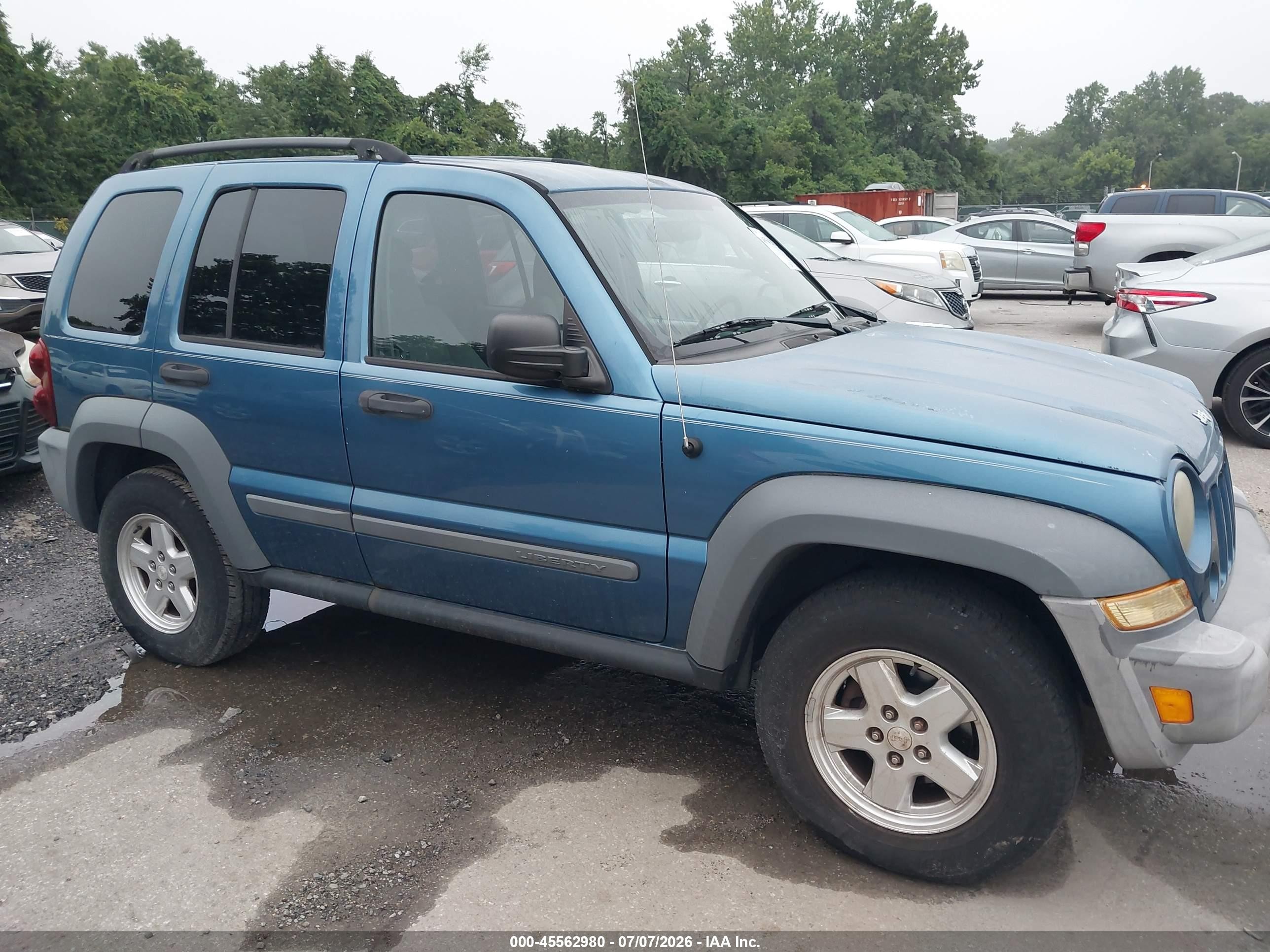 2006 Jeep Liberty Sport Blue vin: 1J4GL48K26W102709