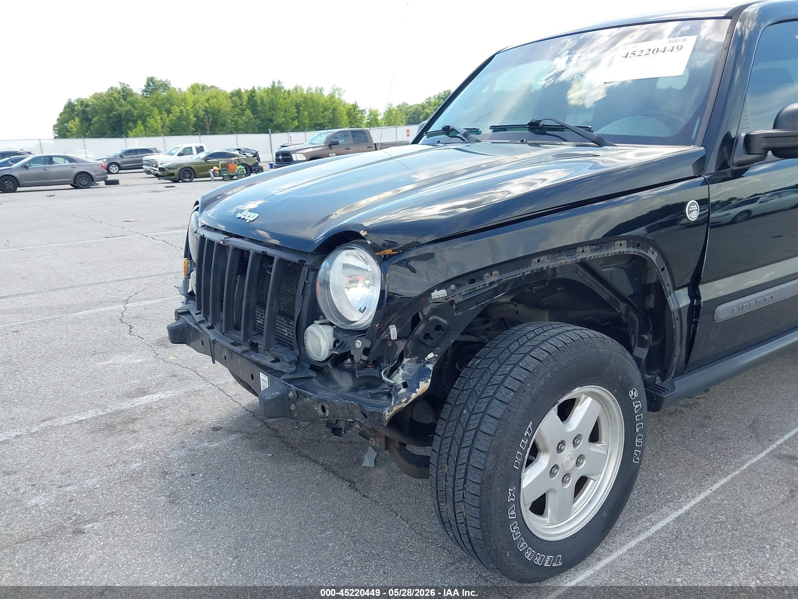 2006 Jeep Liberty Sport Black vin: 1J4GL48K26W119770