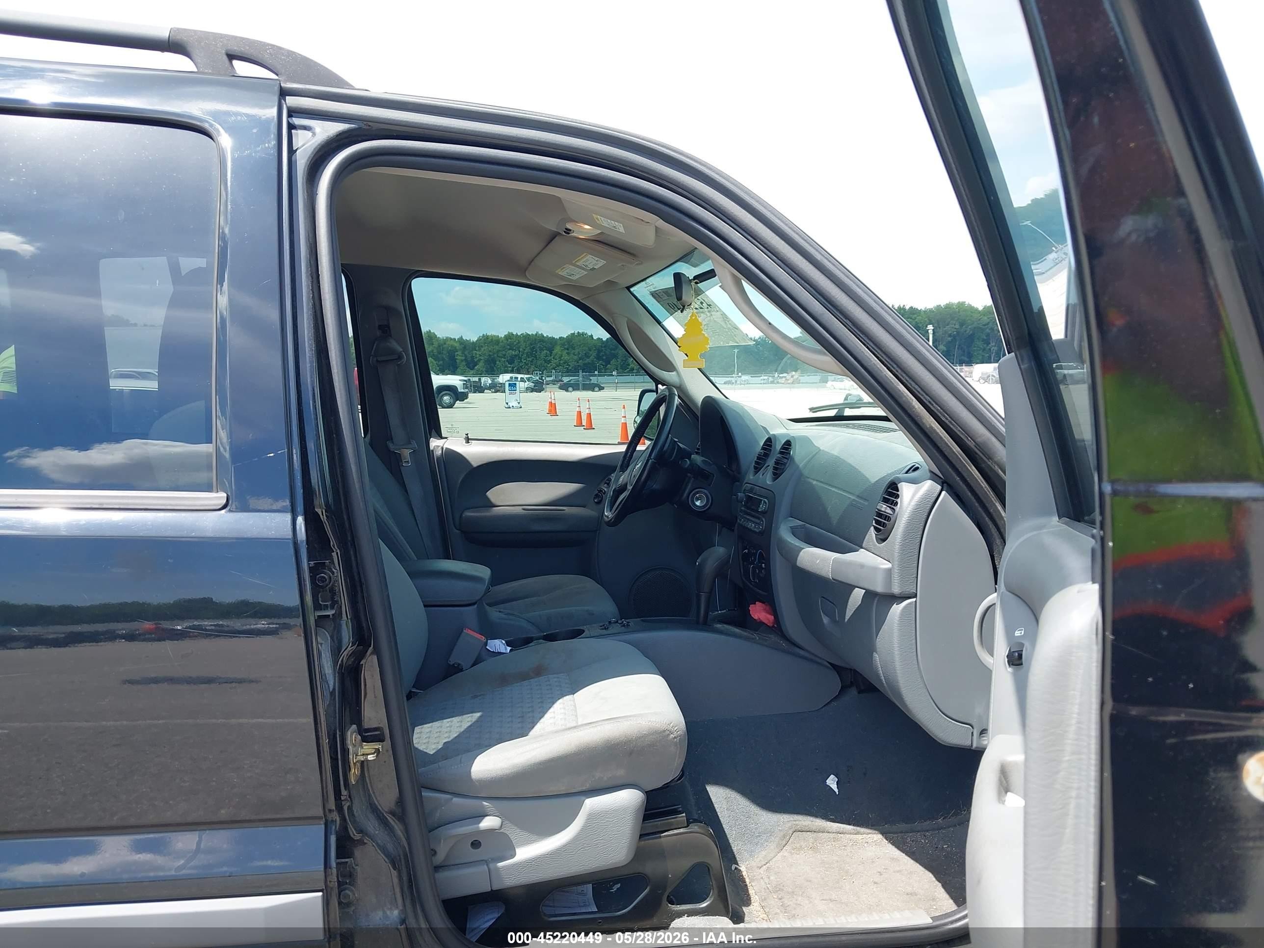 2006 Jeep Liberty Sport Black vin: 1J4GL48K26W119770