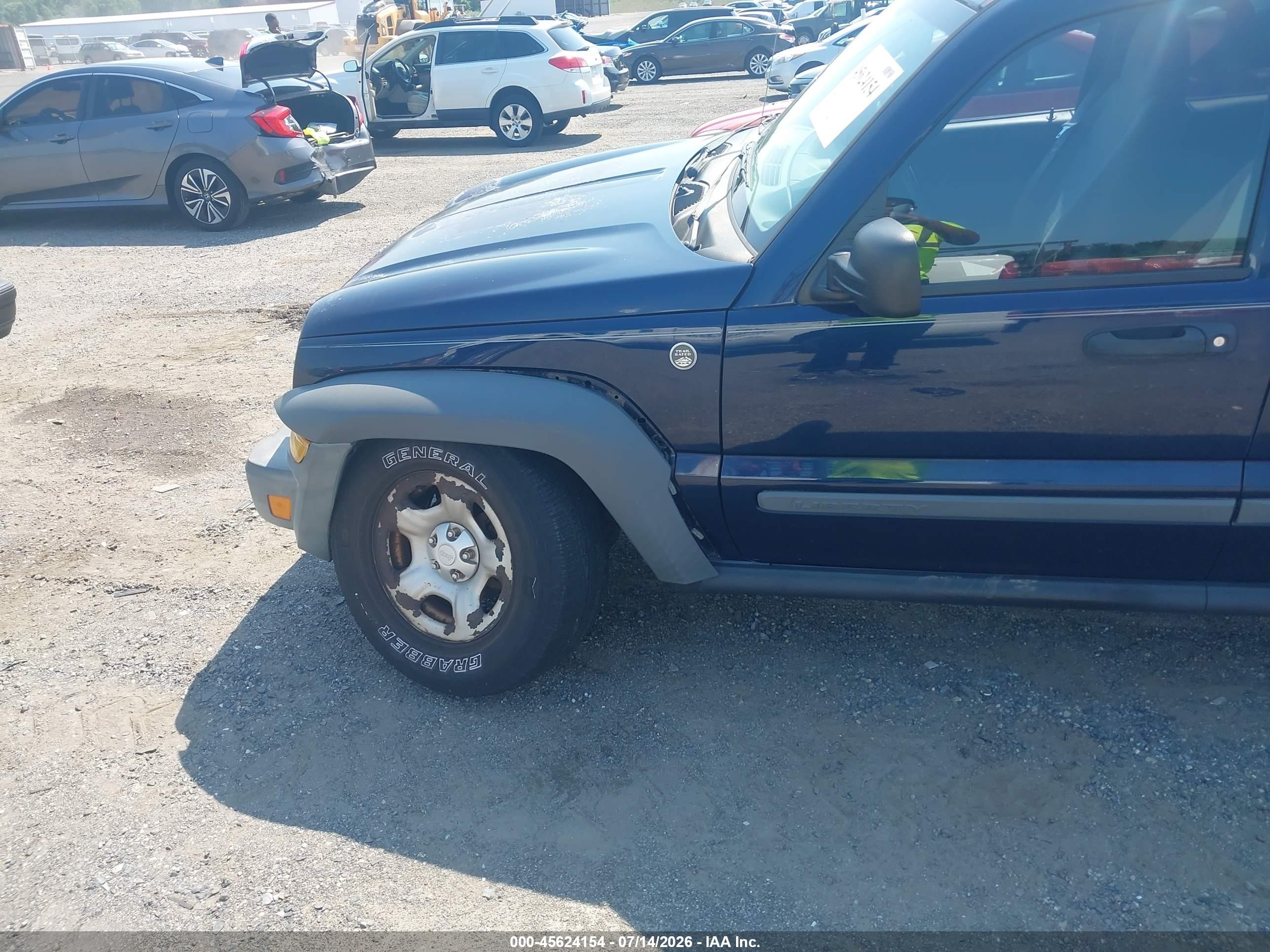 2006 Jeep Liberty Sport Blue vin: 1J4GL48K26W150212