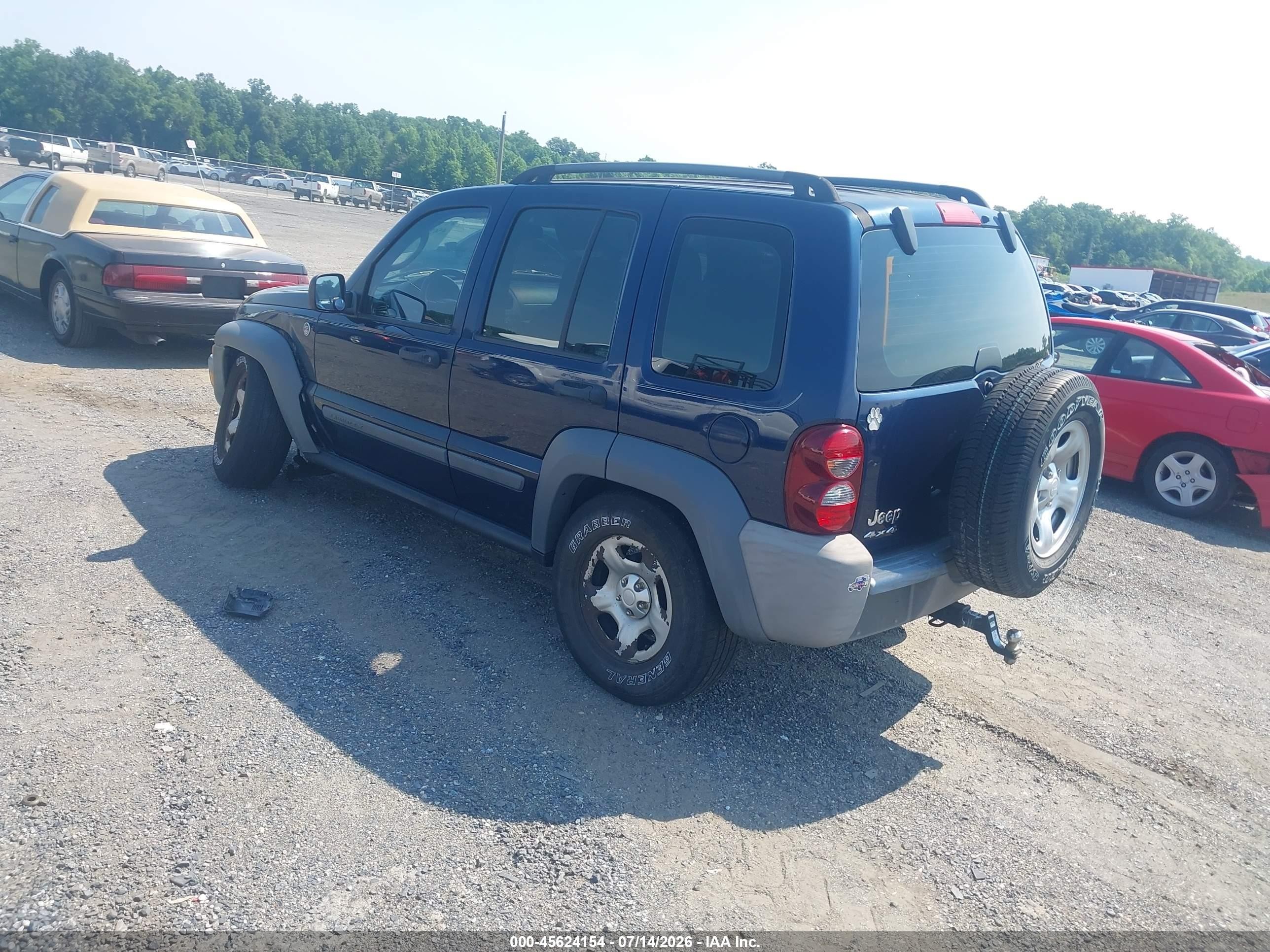 2006 Jeep Liberty Sport Blue vin: 1J4GL48K26W150212
