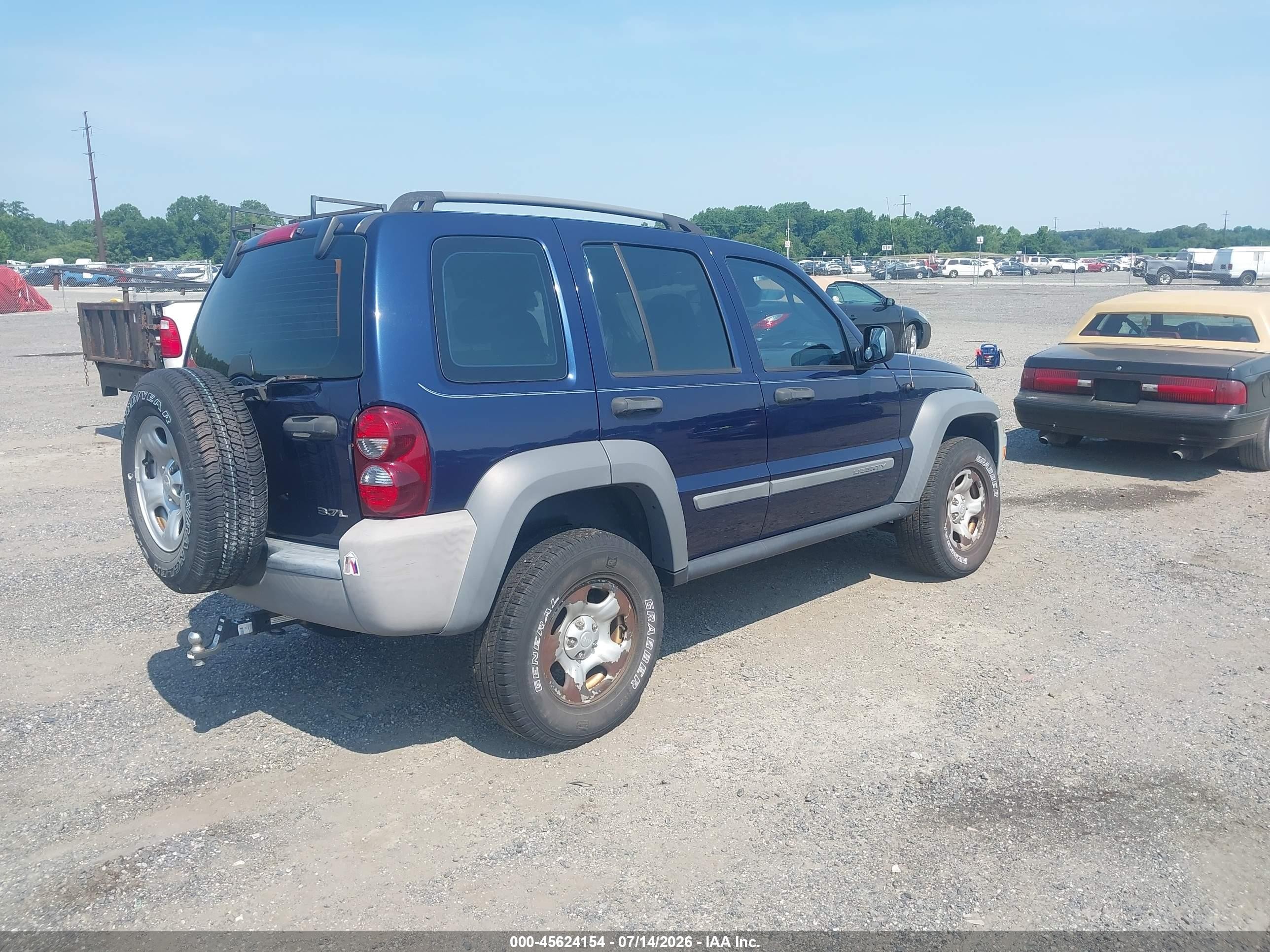 2006 Jeep Liberty Sport Blue vin: 1J4GL48K26W150212