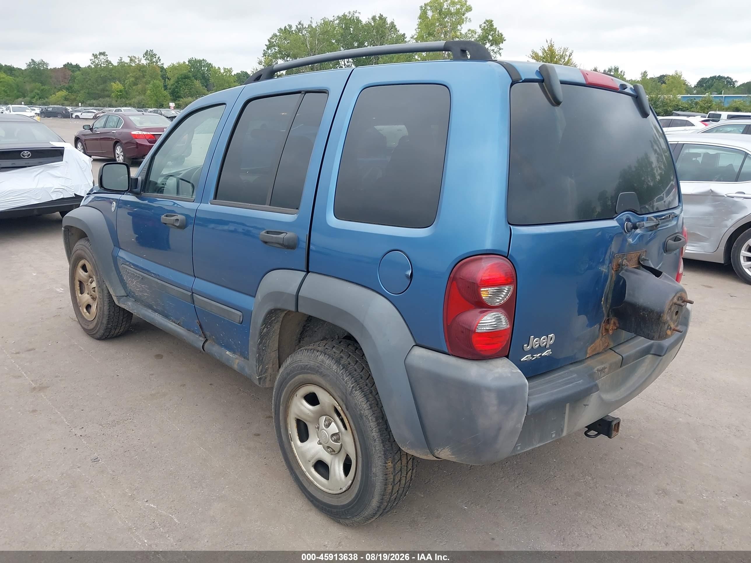 2006 Jeep Liberty Sport Blue vin: 1J4GL48K26W217973
