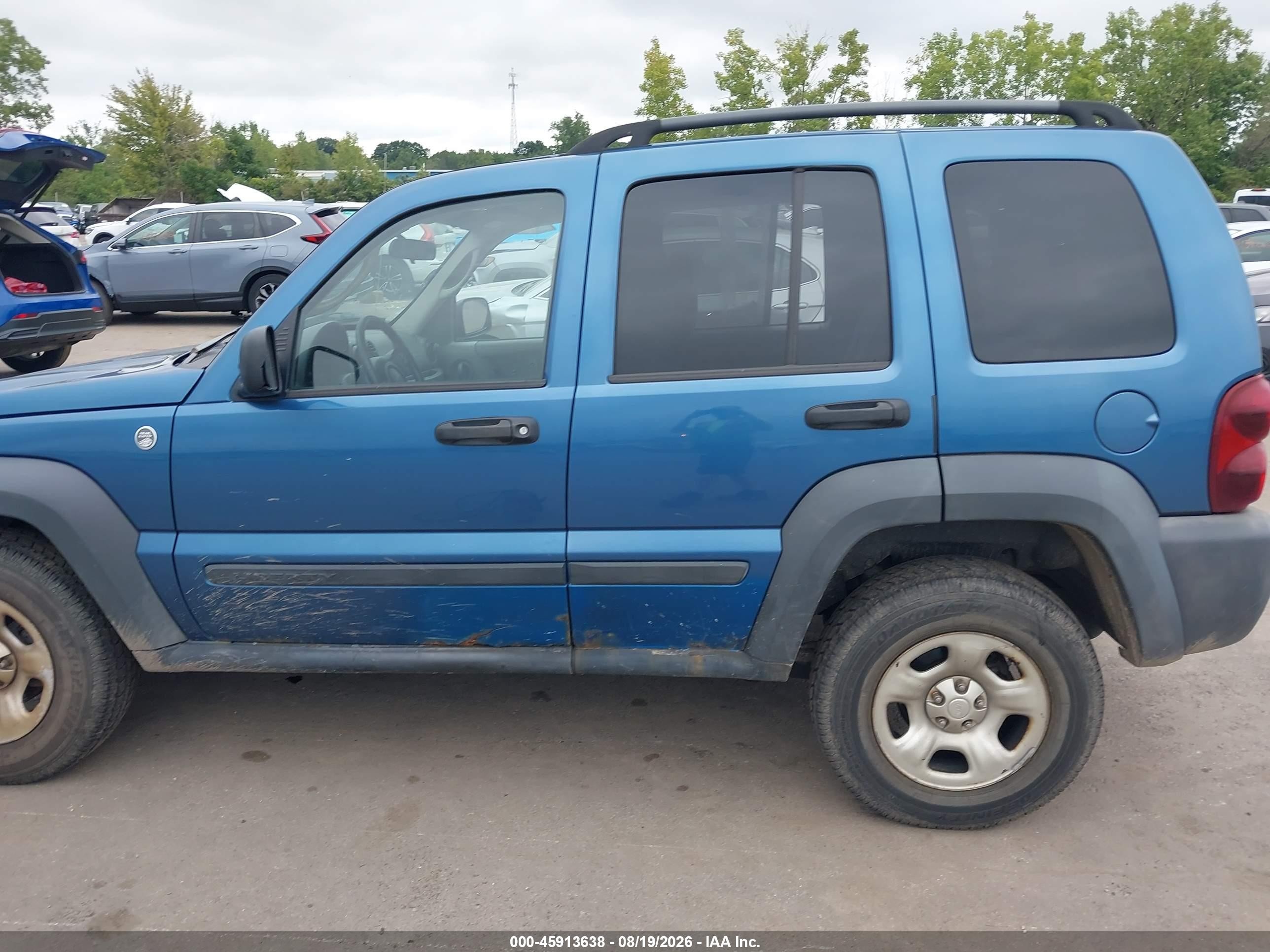 2006 Jeep Liberty Sport Blue vin: 1J4GL48K26W217973