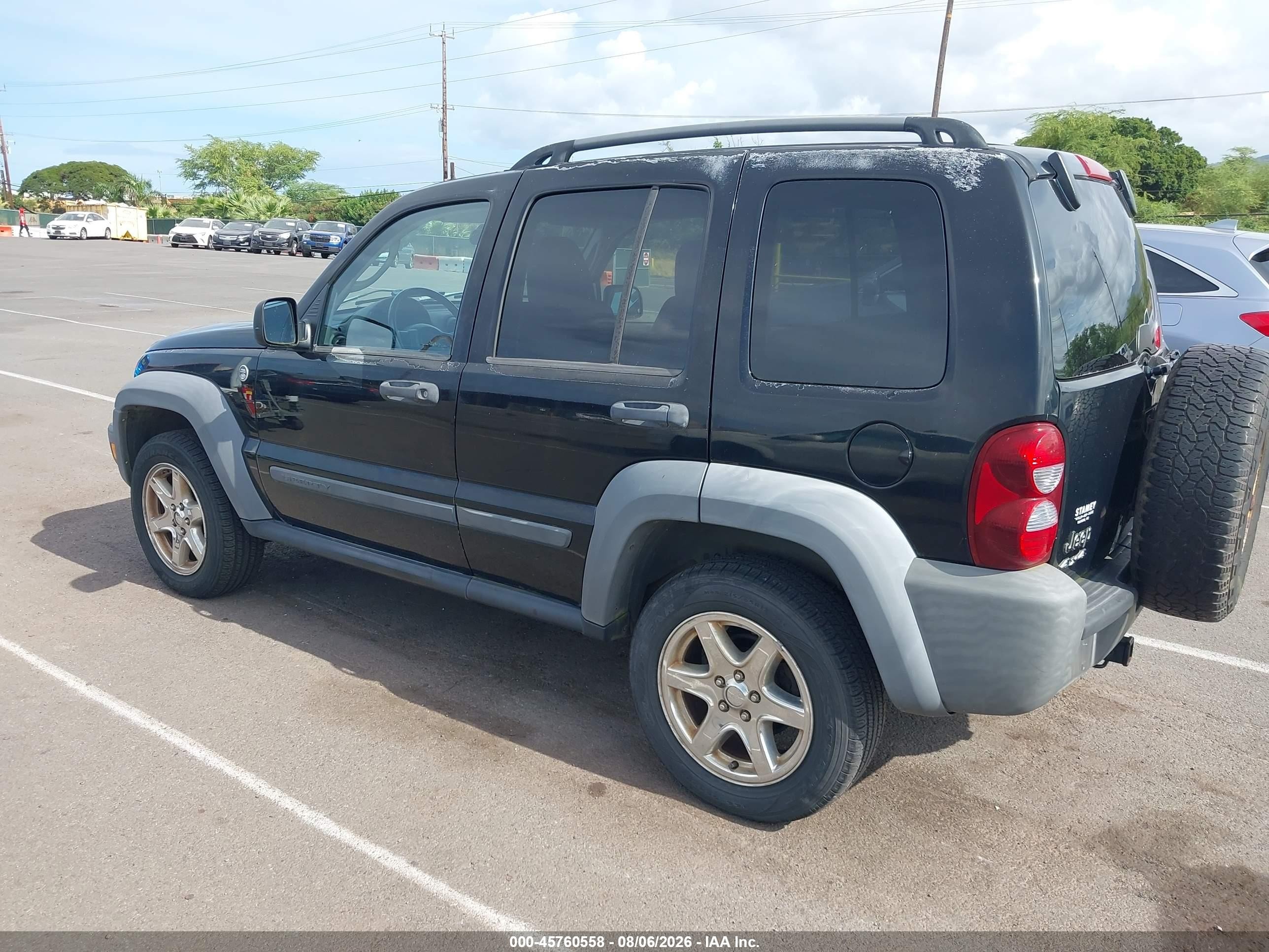 2006 Jeep Liberty Sport Черный vin: 1J4GL48K26W283715