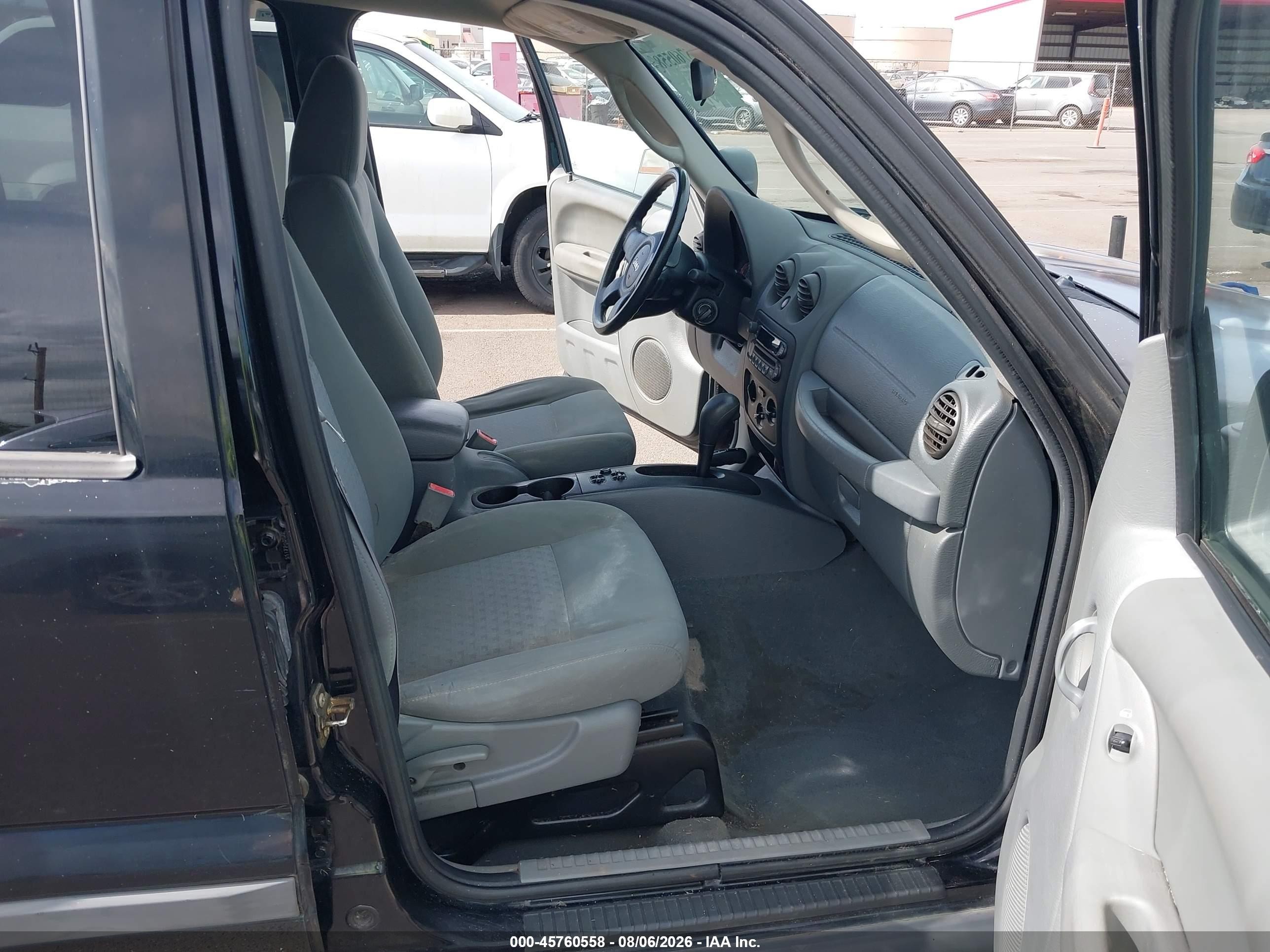 2006 Jeep Liberty Sport Черный vin: 1J4GL48K26W283715