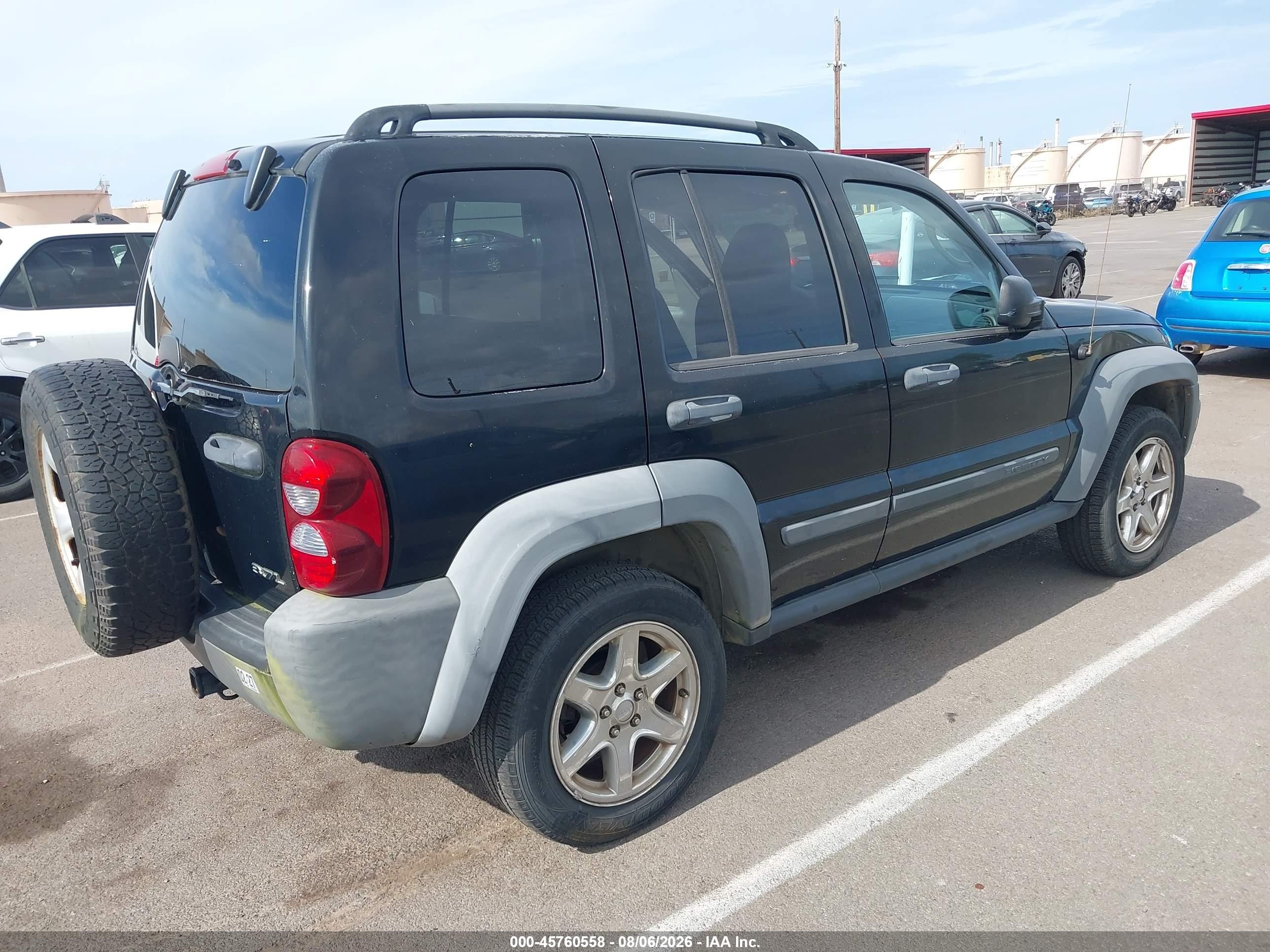 2006 Jeep Liberty Sport Черный vin: 1J4GL48K26W283715