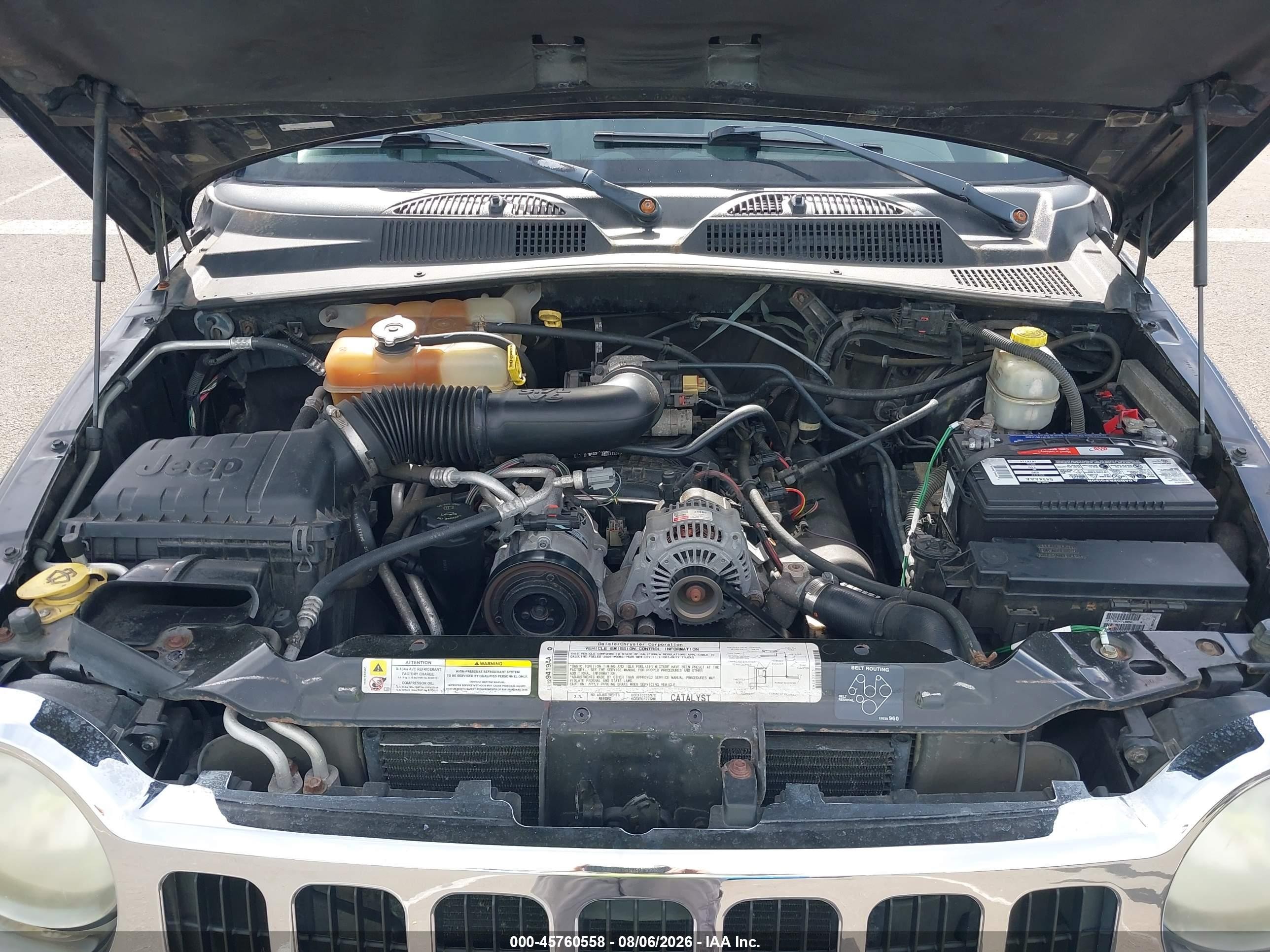 2006 Jeep Liberty Sport Черный vin: 1J4GL48K26W283715
