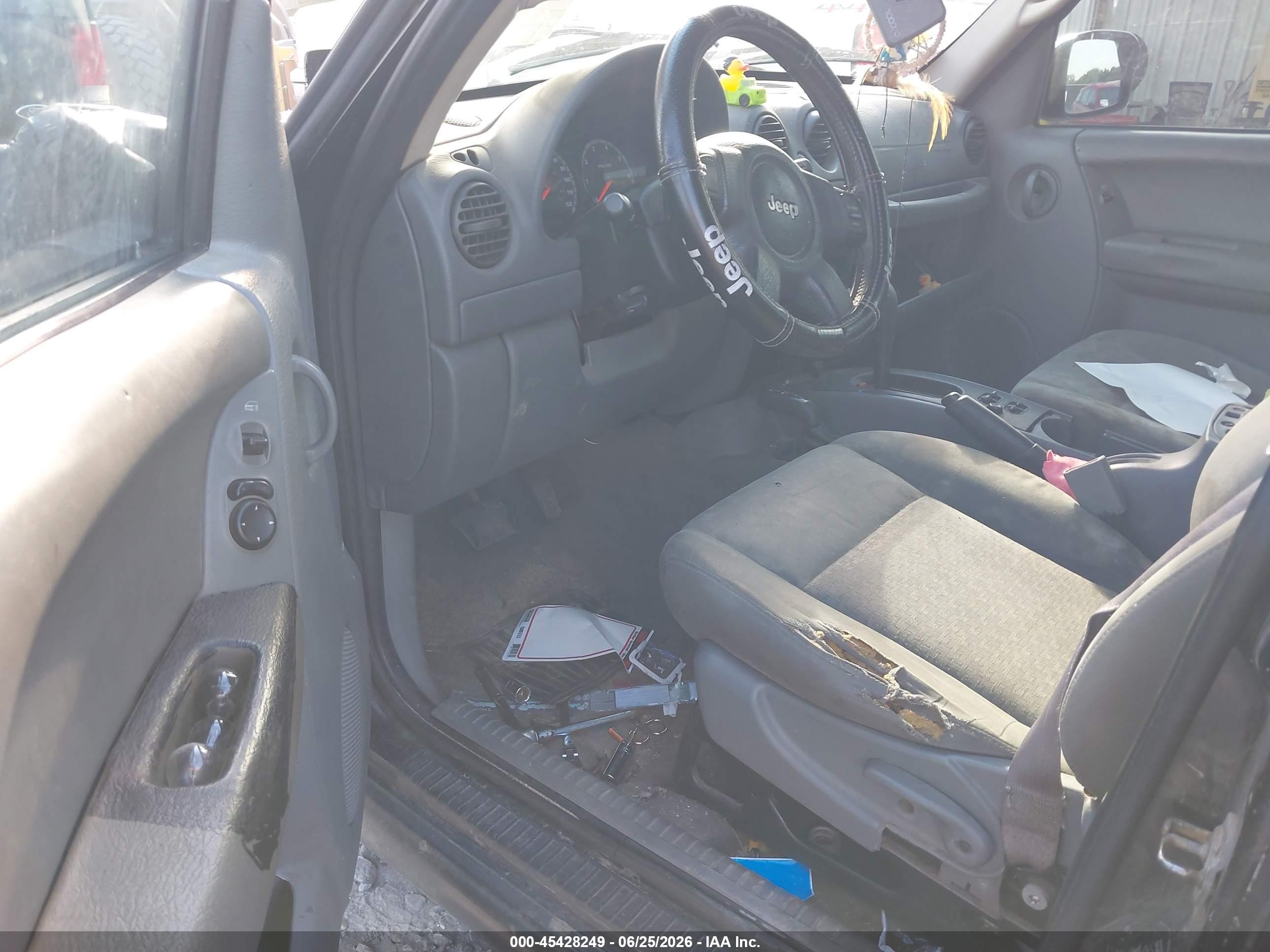 2007 Jeep Liberty Sport Black vin: 1J4GL48K27W505655