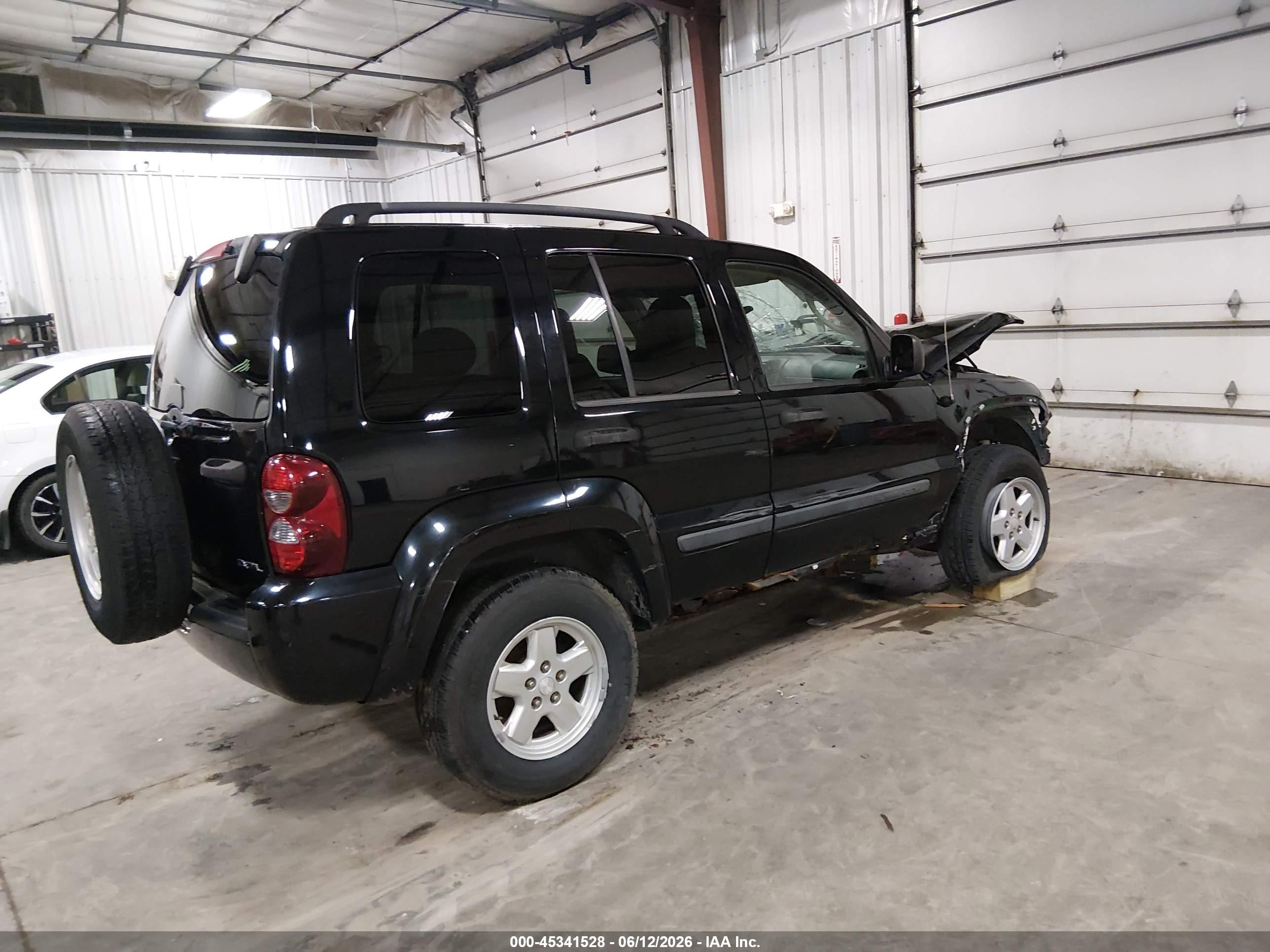 2007 Jeep Liberty Sport Black vin: 1J4GL48K27W652641