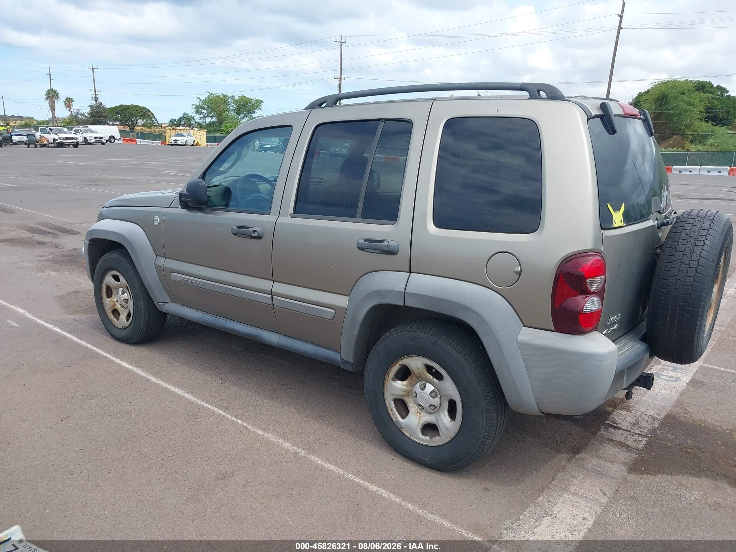 2007 Jeep Liberty Sport Beige vin: 1J4GL48K27W693125