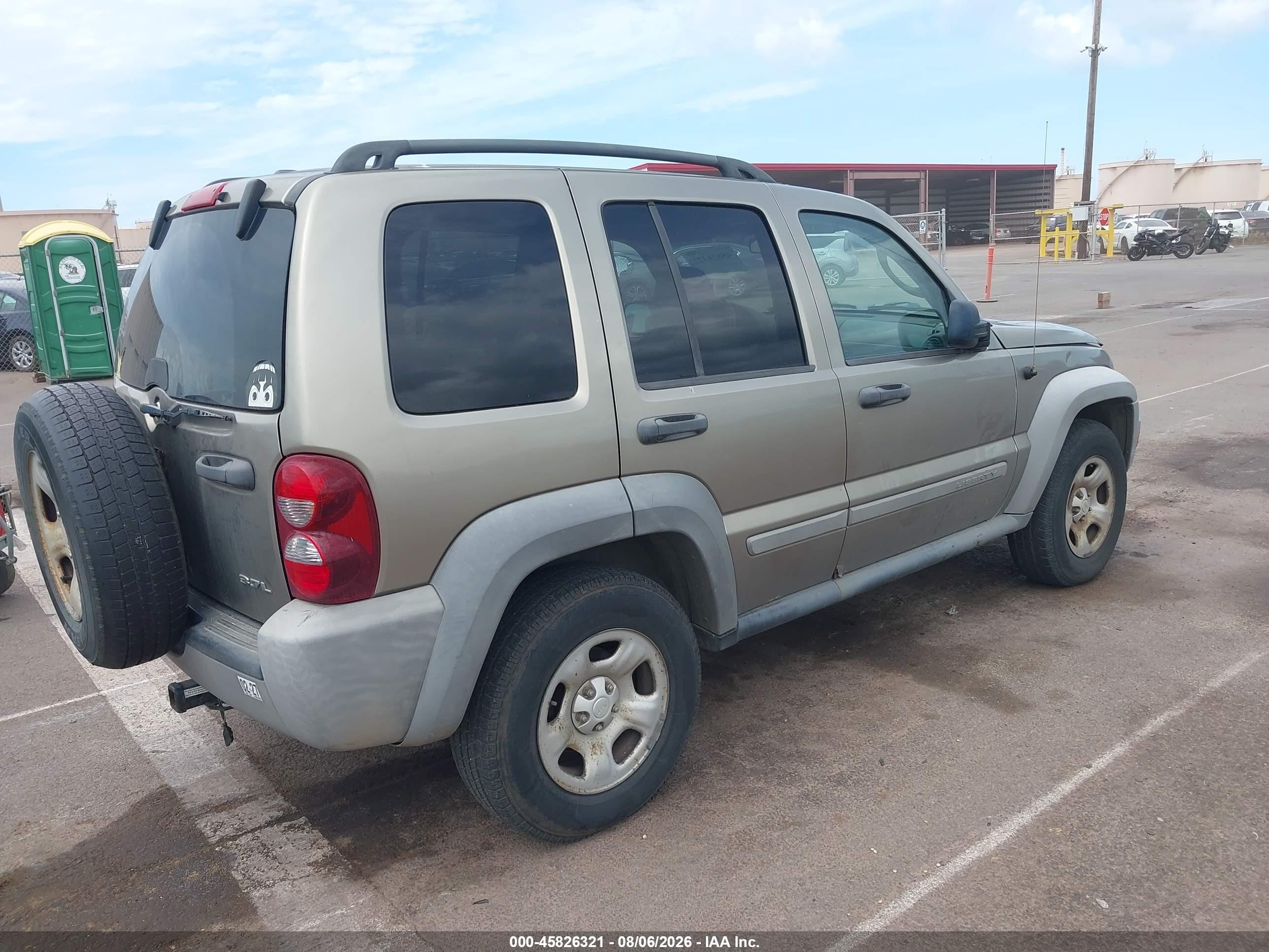 2007 Jeep Liberty Sport Beige vin: 1J4GL48K27W693125