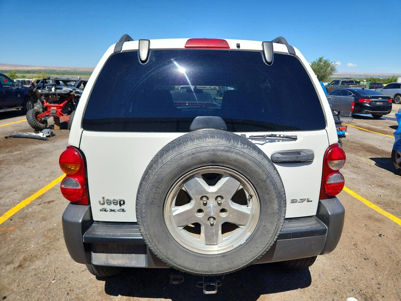 2007 Jeep Liberty Sport White vin: 1J4GL48K27W715737