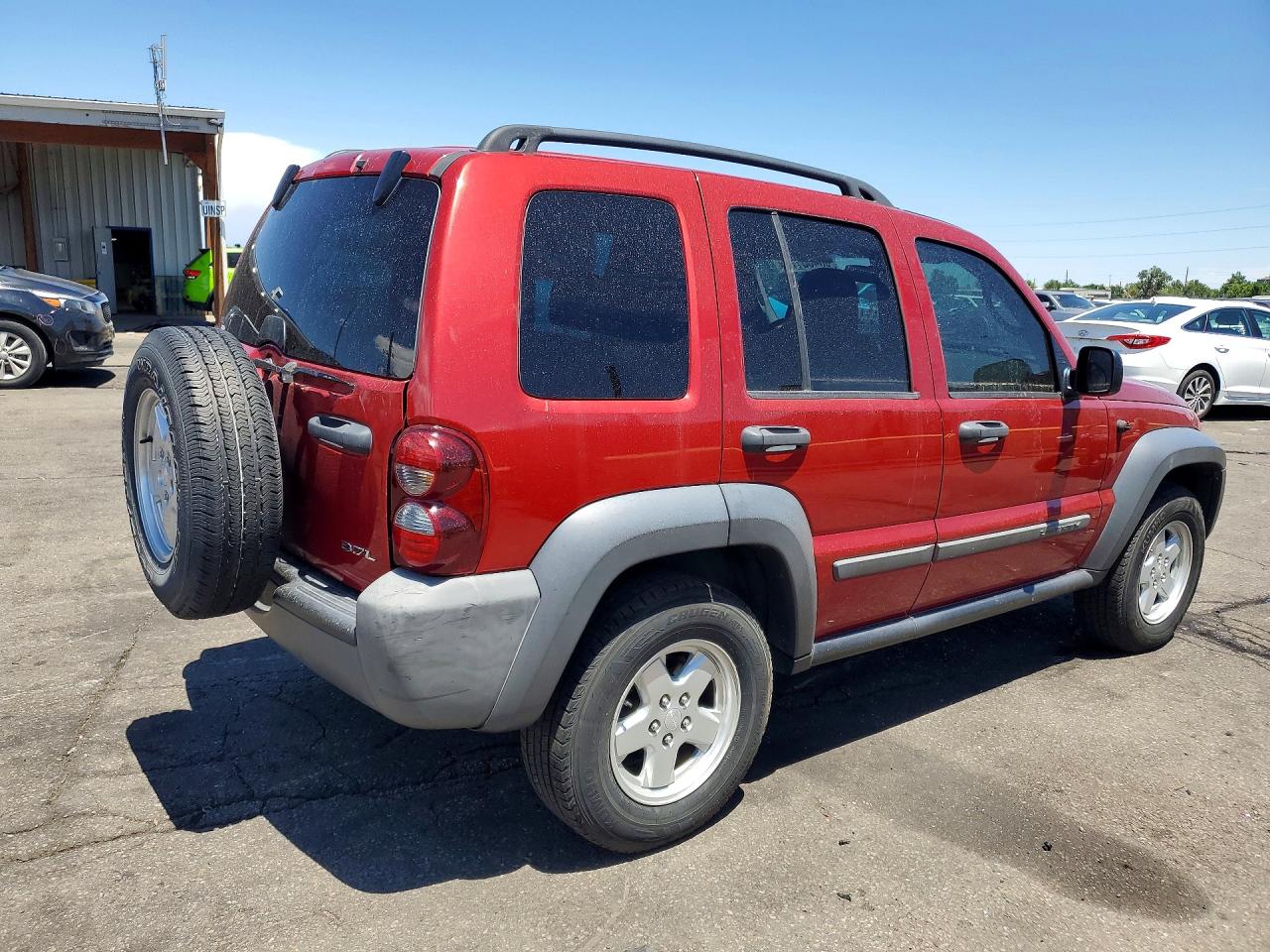 2007 Jeep Liberty Sport Темно-бордовый vin: 1J4GL48K27W718086