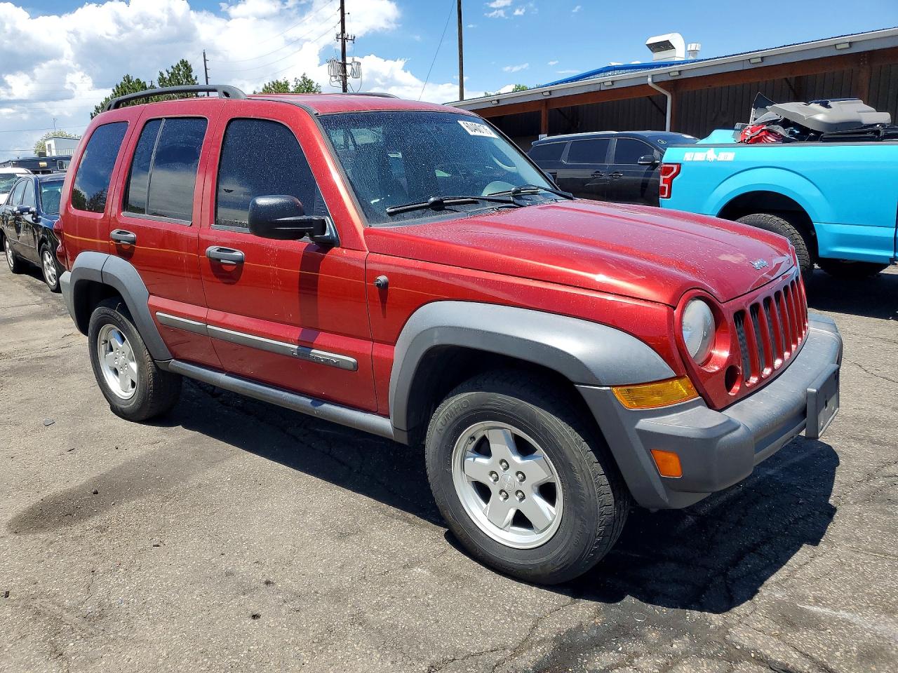 2007 Jeep Liberty Sport Темно-бордовый vin: 1J4GL48K27W718086