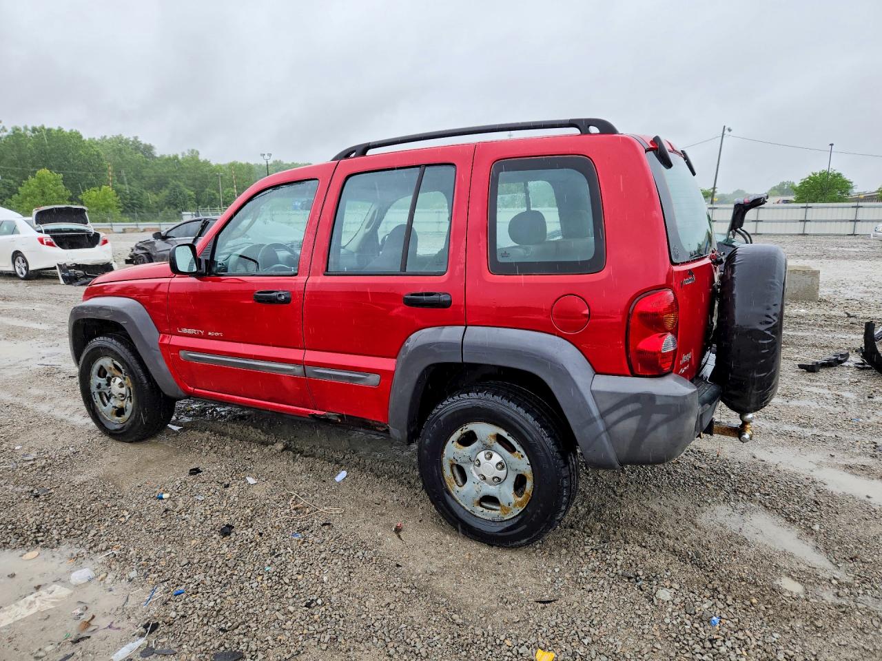 2002 Jeep Liberty Sport Red vin: 1J4GL48K32W294104