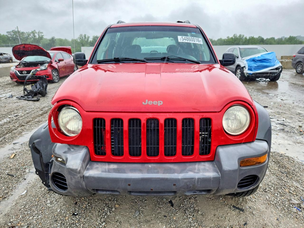 2002 Jeep Liberty Sport Red vin: 1J4GL48K32W294104