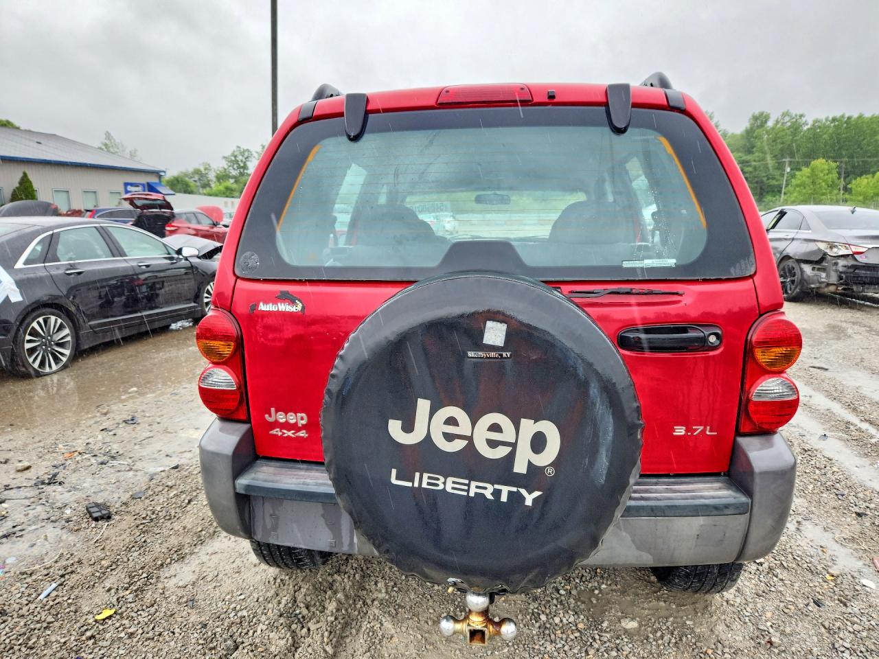2002 Jeep Liberty Sport Red vin: 1J4GL48K32W294104