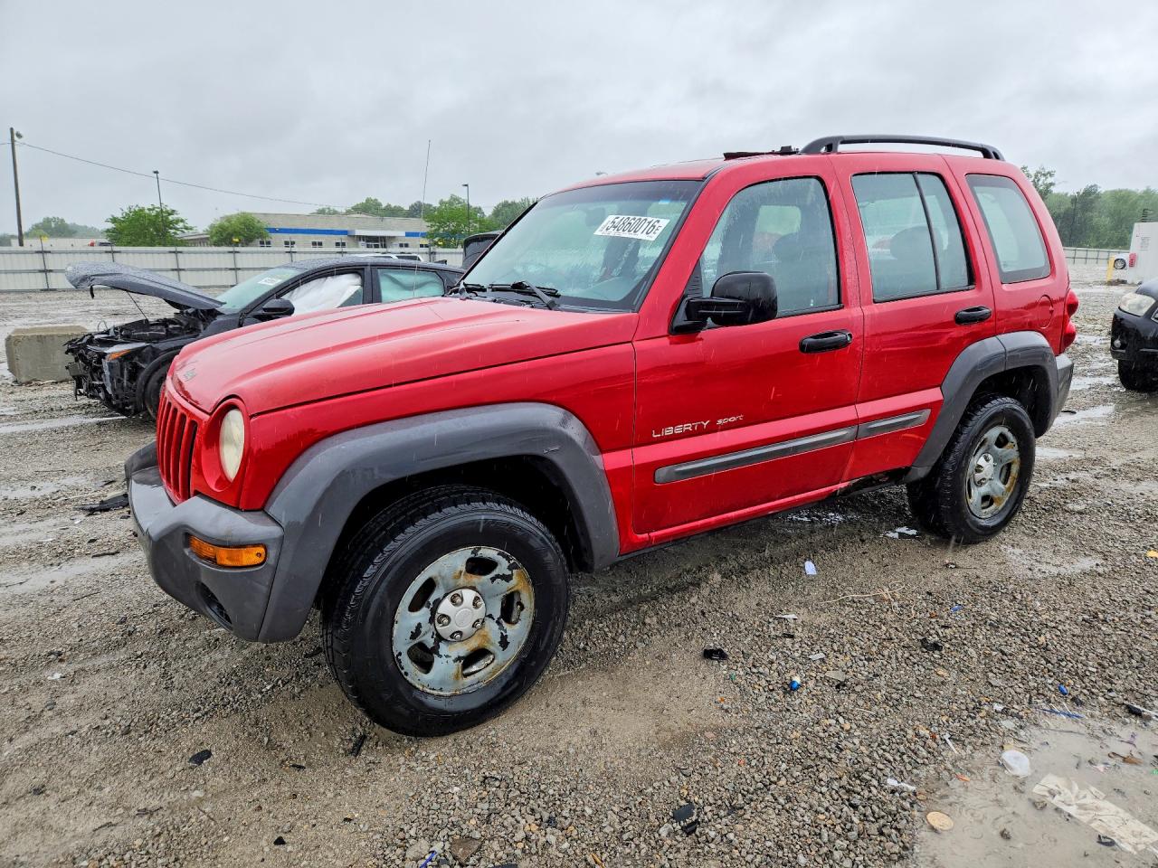 2002 Jeep Liberty Sport Red vin: 1J4GL48K32W294104