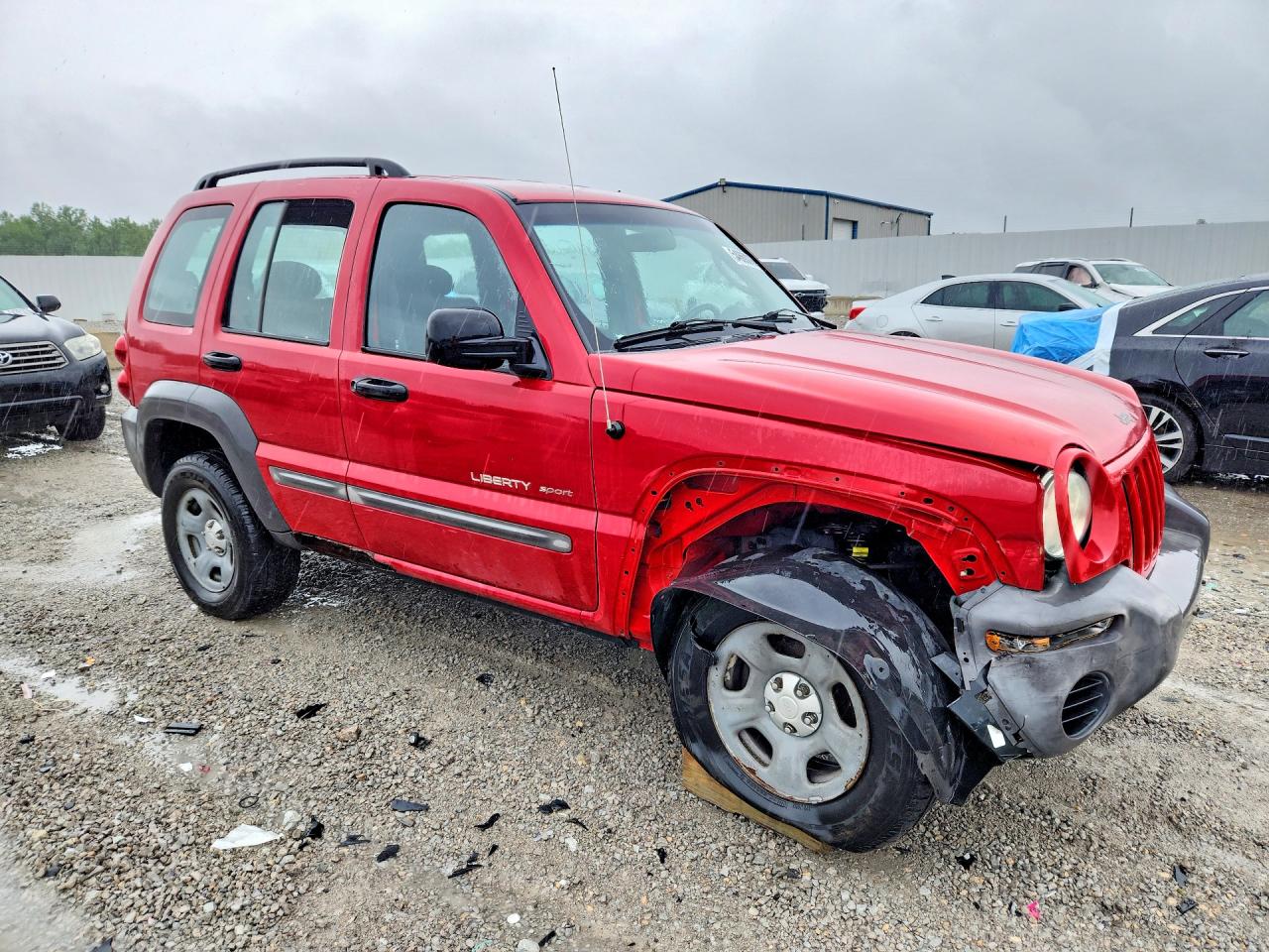 2002 Jeep Liberty Sport Red vin: 1J4GL48K32W294104