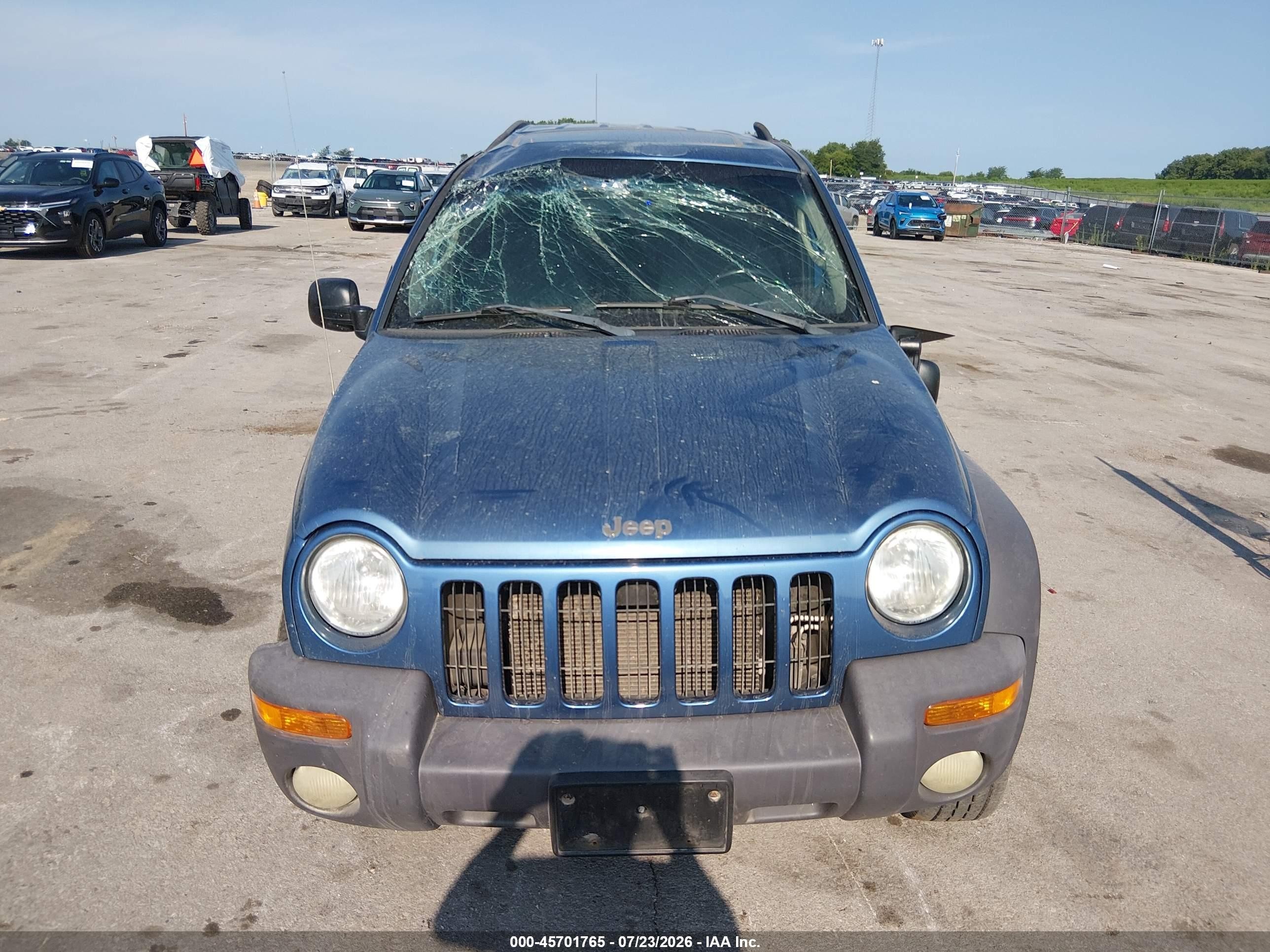 2003 Jeep Liberty Sport Blue vin: 1J4GL48K33W505867