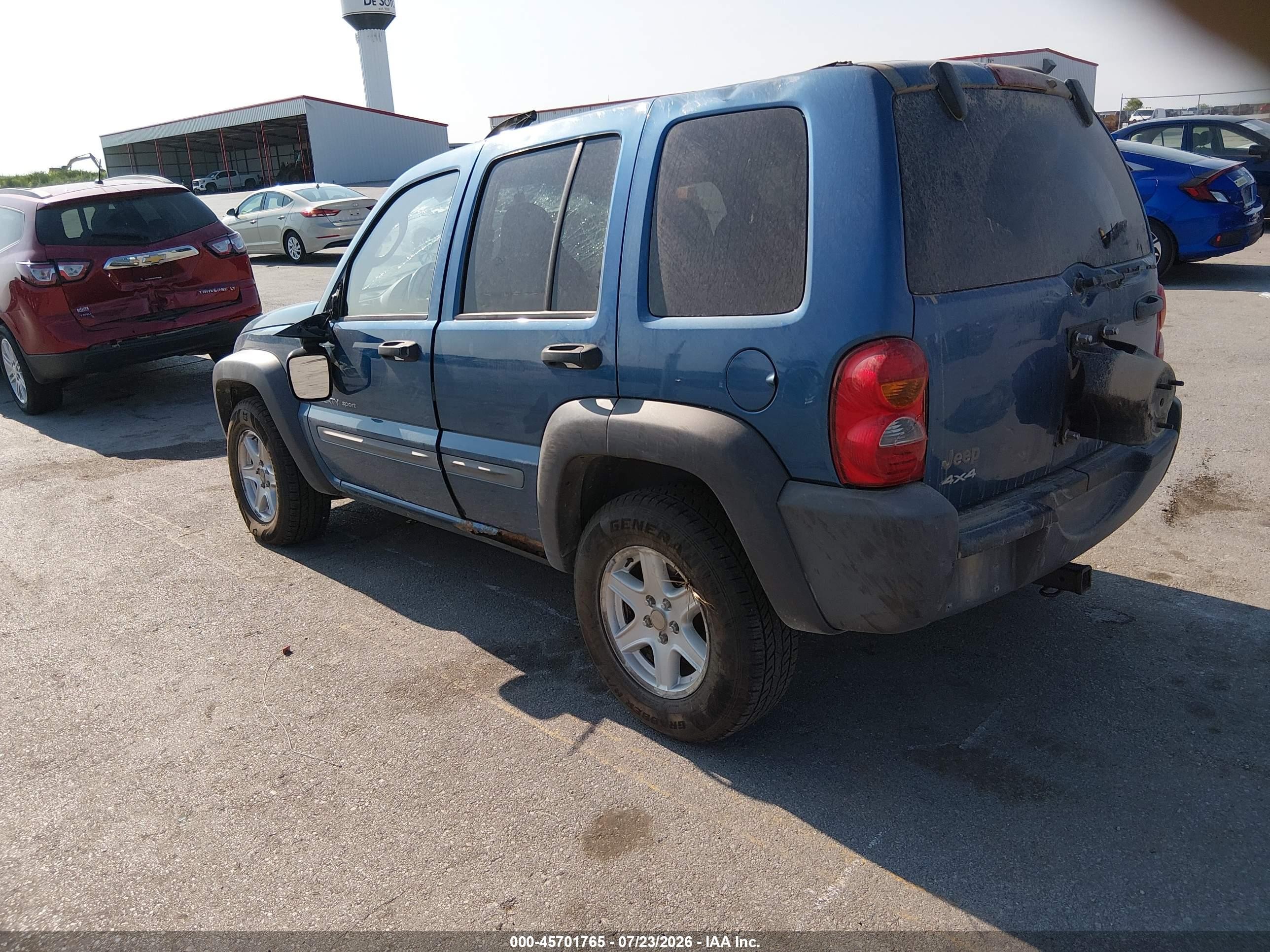 2003 Jeep Liberty Sport Blue vin: 1J4GL48K33W505867