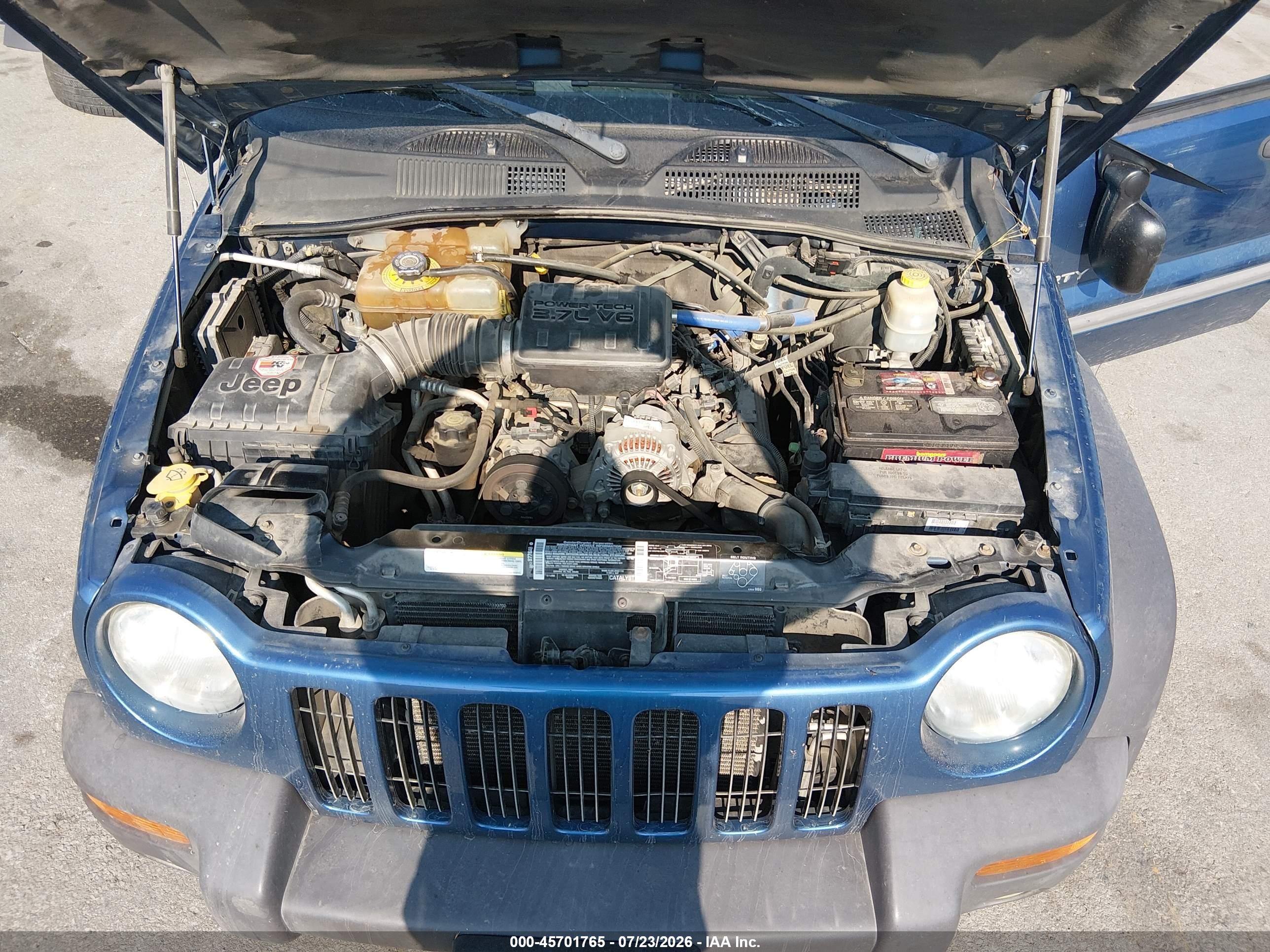2003 Jeep Liberty Sport Blue vin: 1J4GL48K33W505867