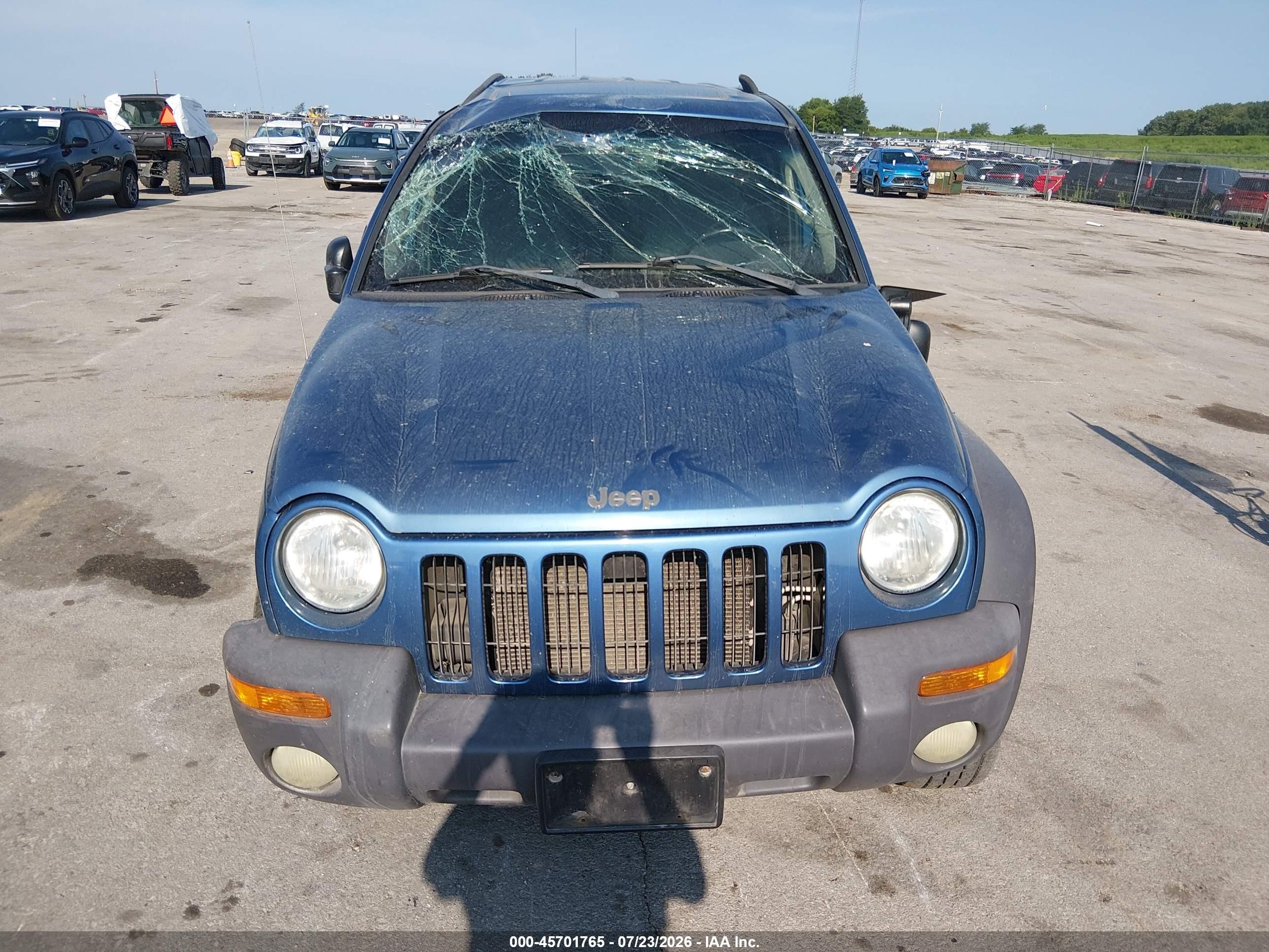 2003 Jeep Liberty Sport Blue vin: 1J4GL48K33W505867