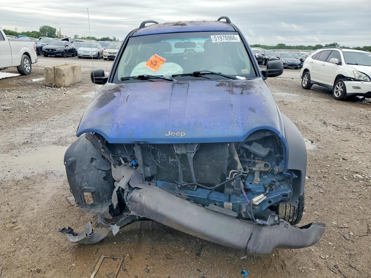 2003 Jeep Liberty Sport Blue vin: 1J4GL48K33W511944