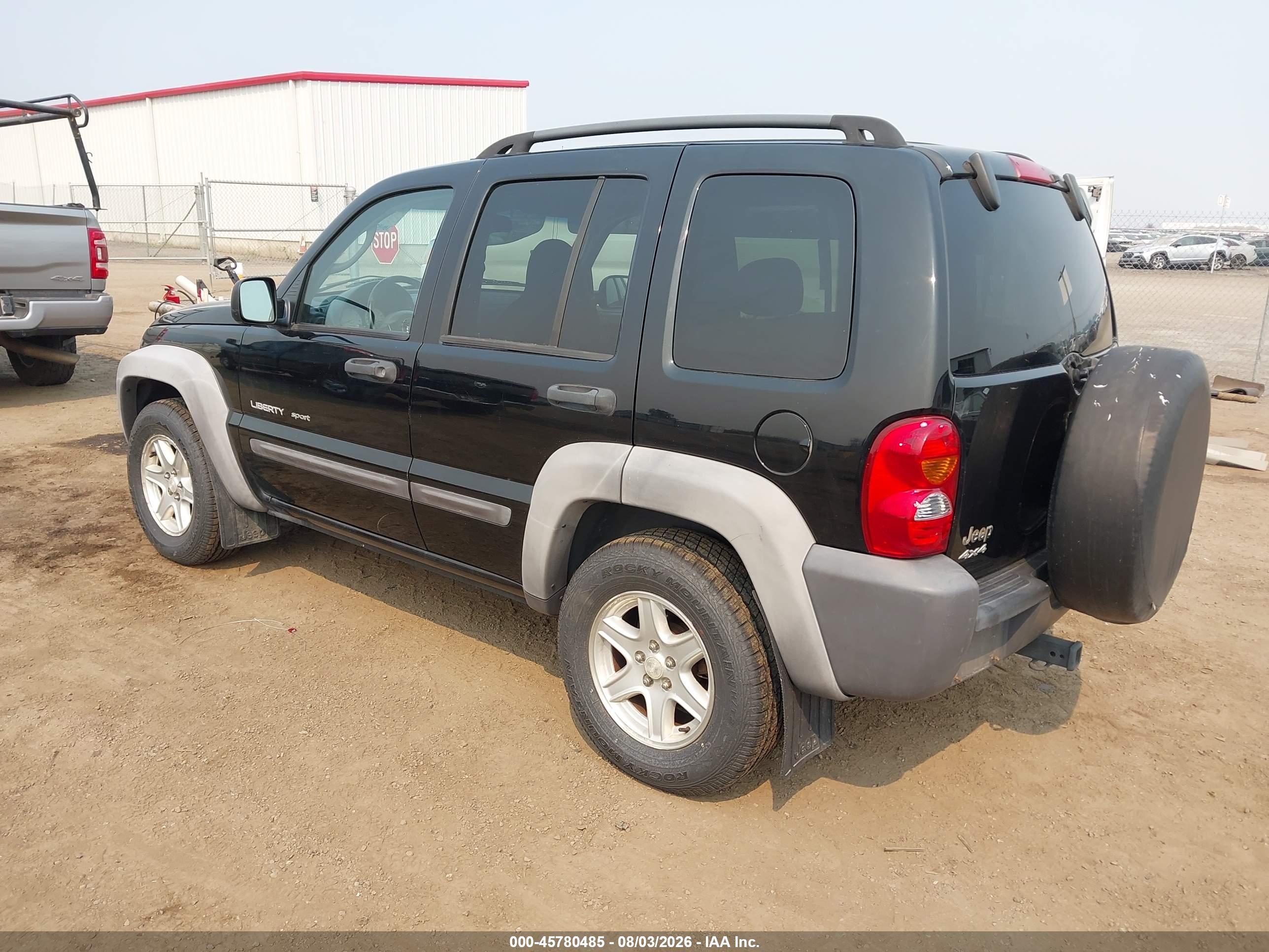 2003 Jeep Liberty Sport Black vin: 1J4GL48K33W722481