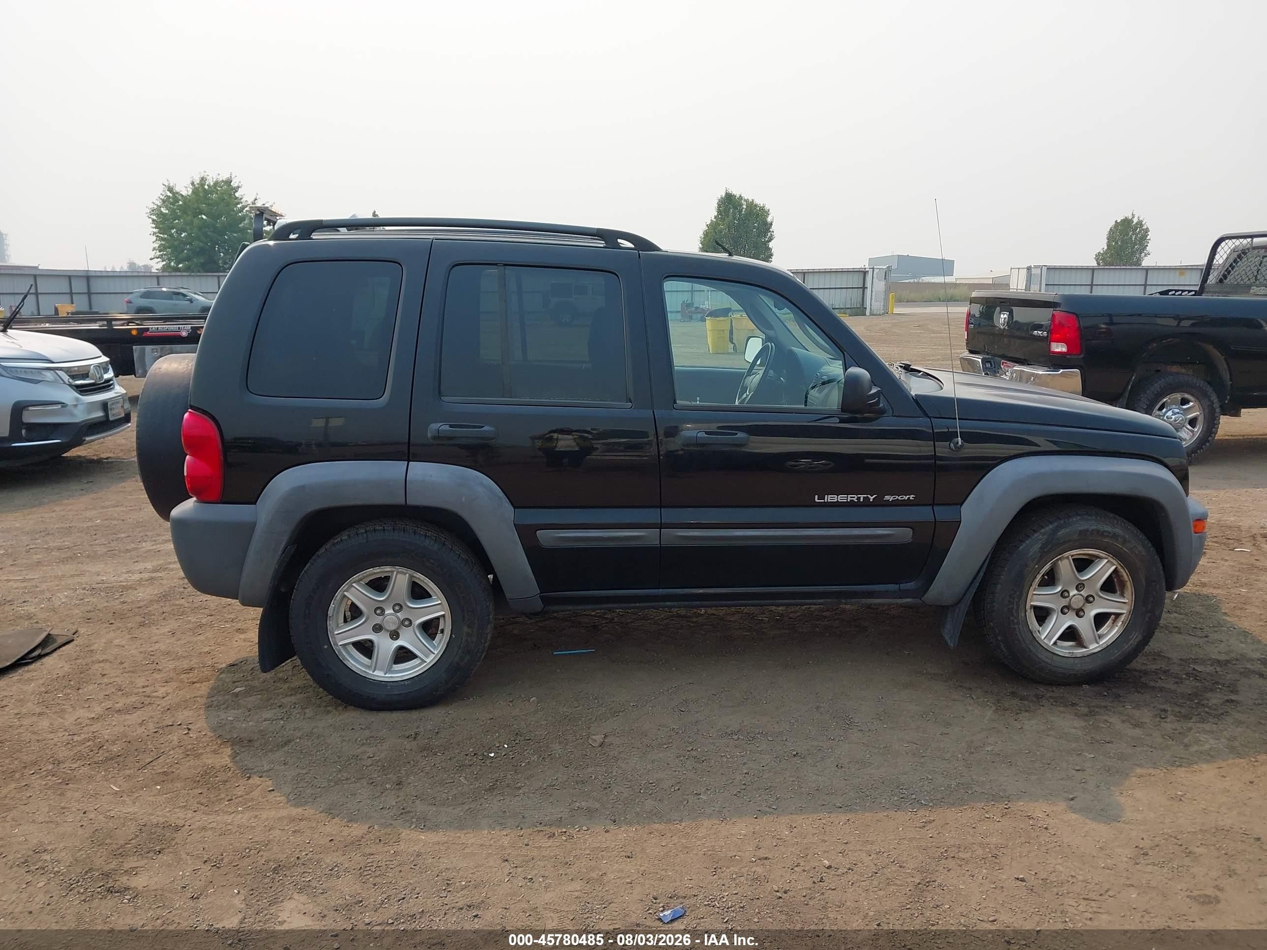 2003 Jeep Liberty Sport Black vin: 1J4GL48K33W722481