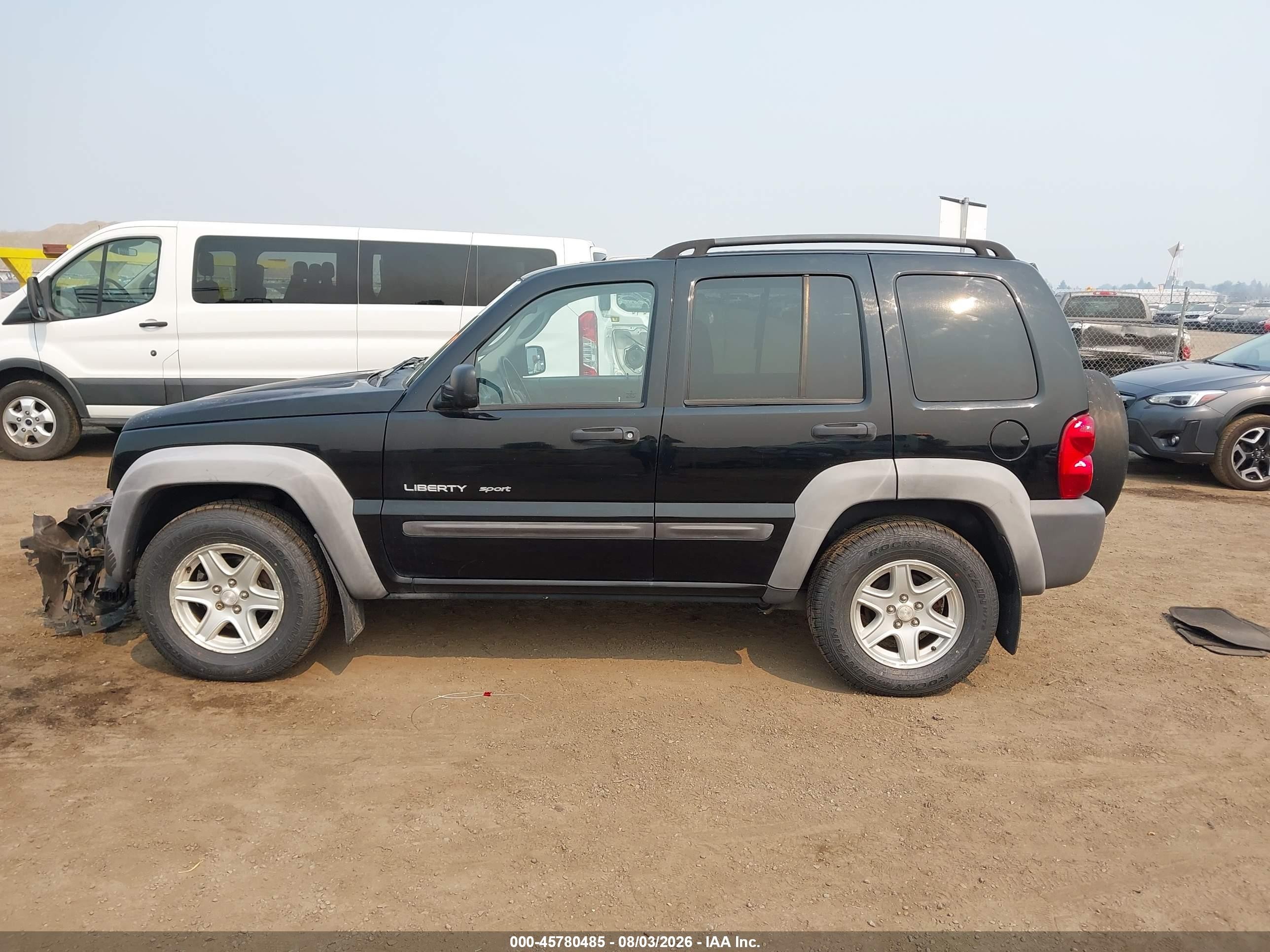 2003 Jeep Liberty Sport Black vin: 1J4GL48K33W722481