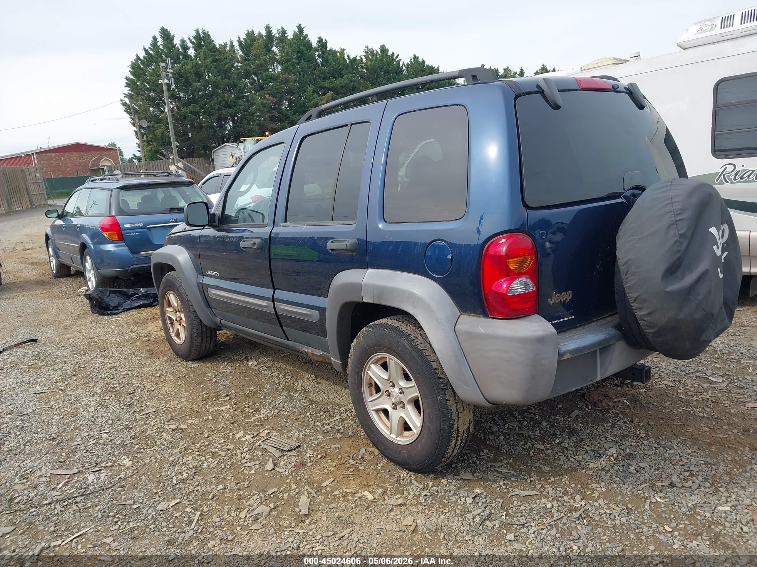 2004 Jeep Liberty Sport Синий vin: 1J4GL48K34W121749