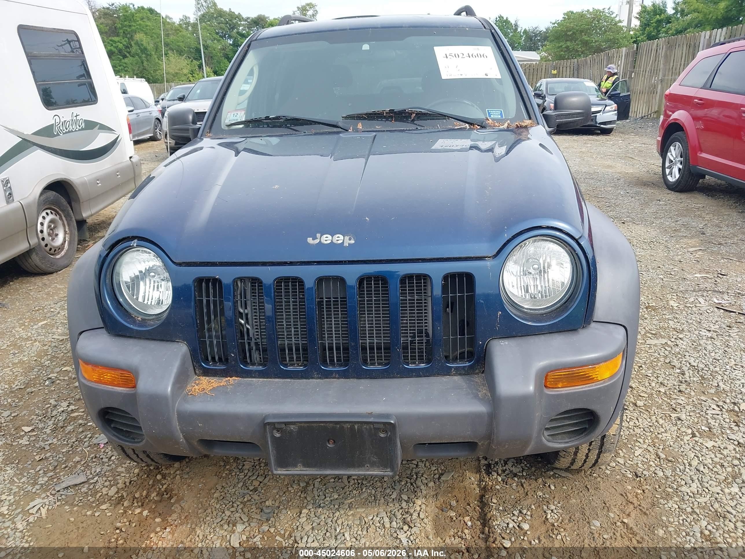 2004 Jeep Liberty Sport Синий vin: 1J4GL48K34W121749