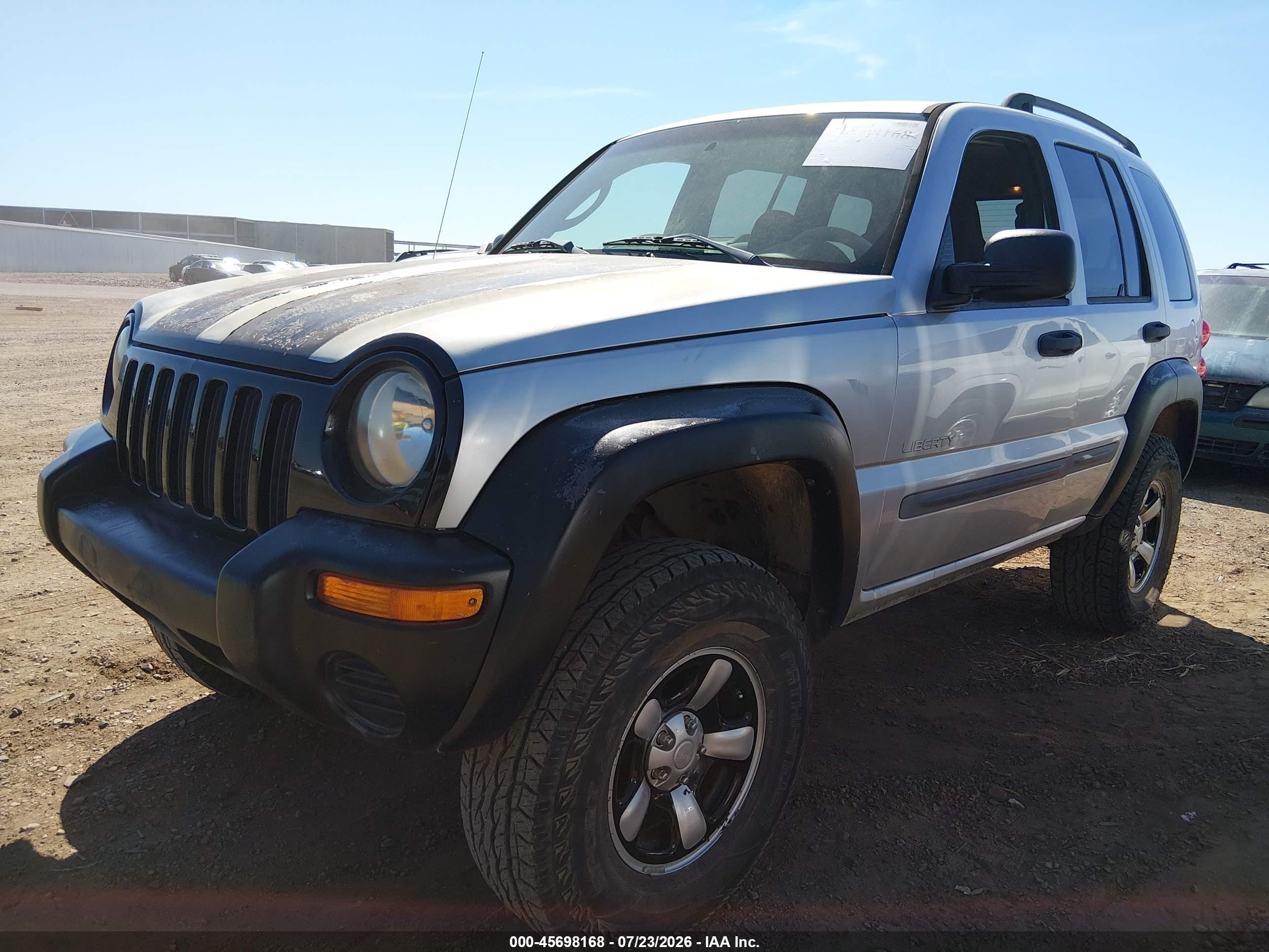 2004 Jeep Liberty Sport Silver vin: 1J4GL48K34W193695