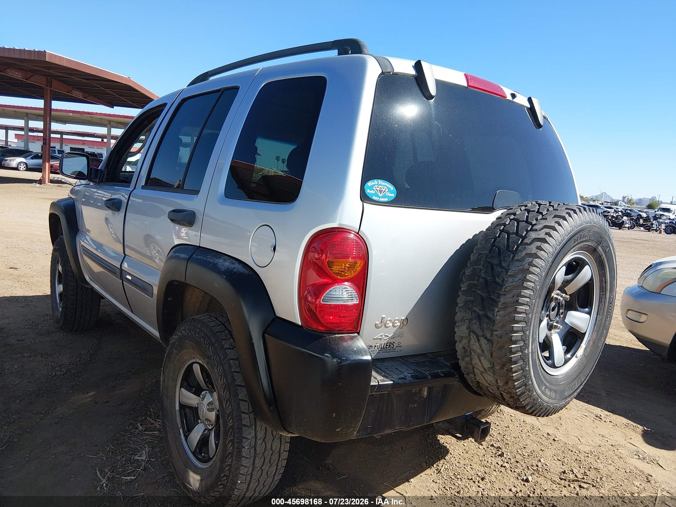 2004 Jeep Liberty Sport Silver vin: 1J4GL48K34W193695
