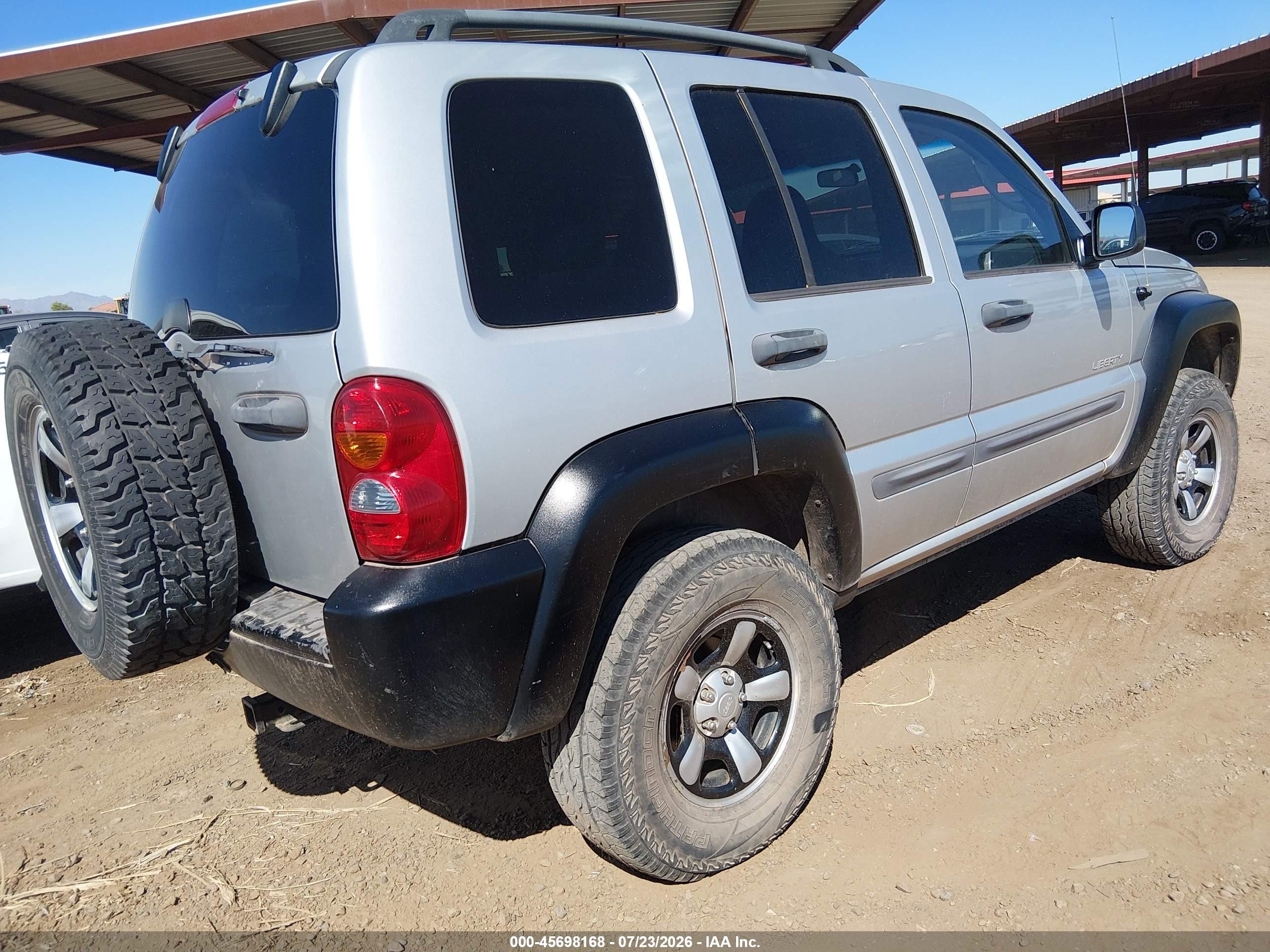 2004 Jeep Liberty Sport Silver vin: 1J4GL48K34W193695