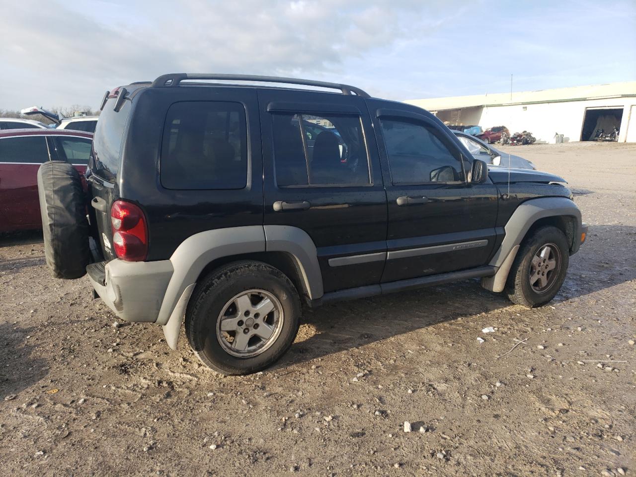 2005 Jeep Liberty Sport Black vin: 1J4GL48K35W508514