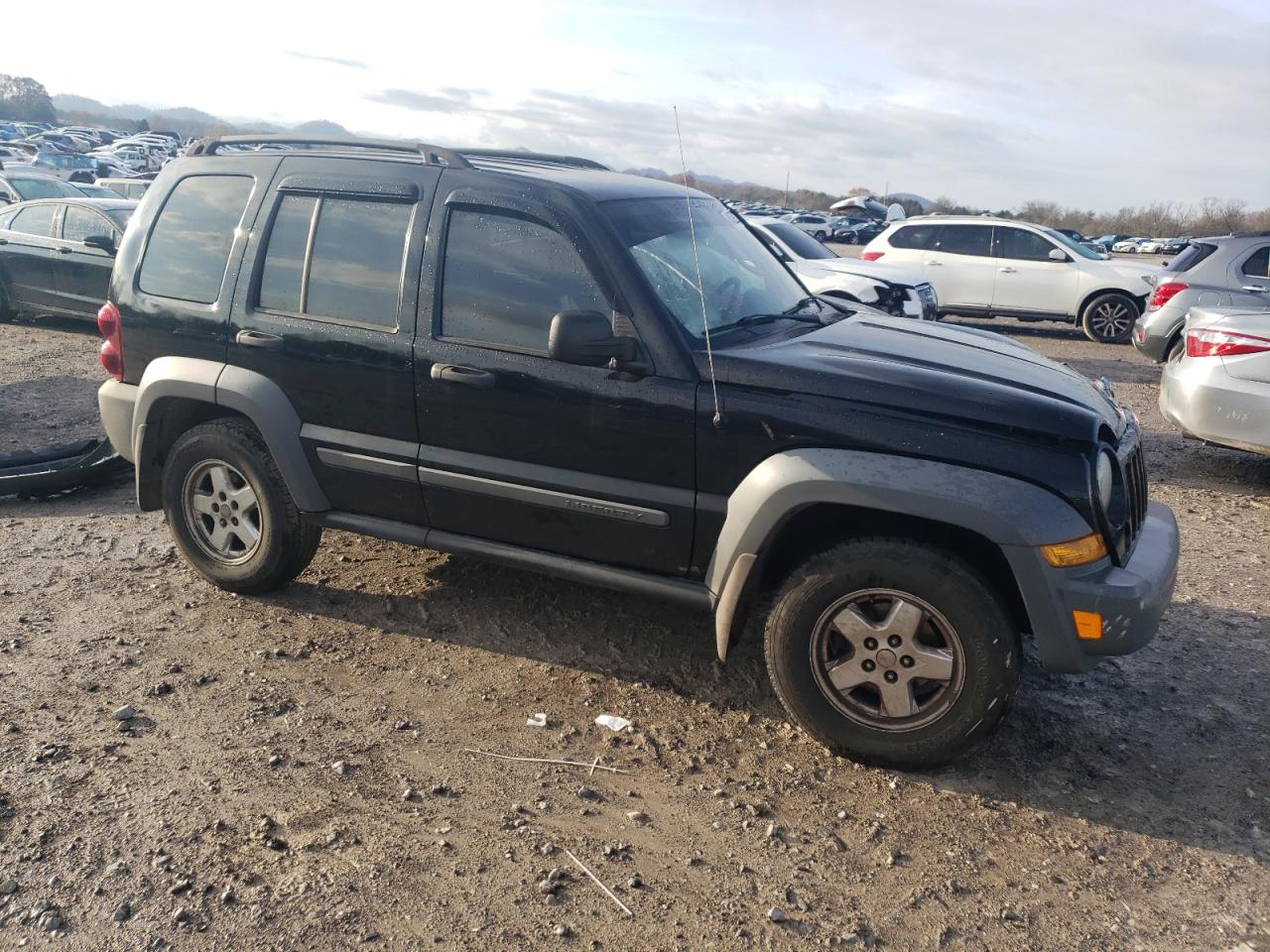 2005 Jeep Liberty Sport Black vin: 1J4GL48K35W508514