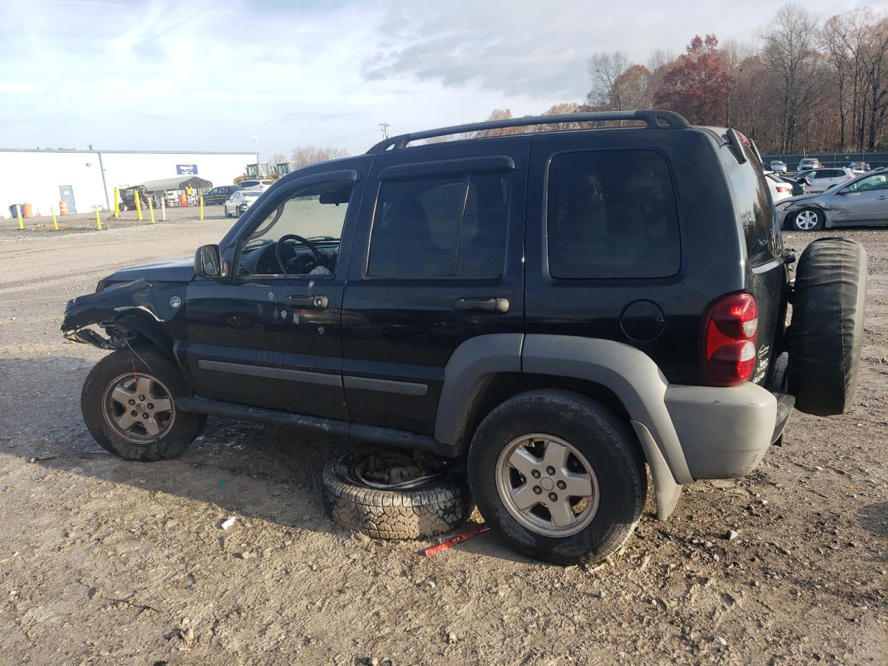 2005 Jeep Liberty Sport Black vin: 1J4GL48K35W508514