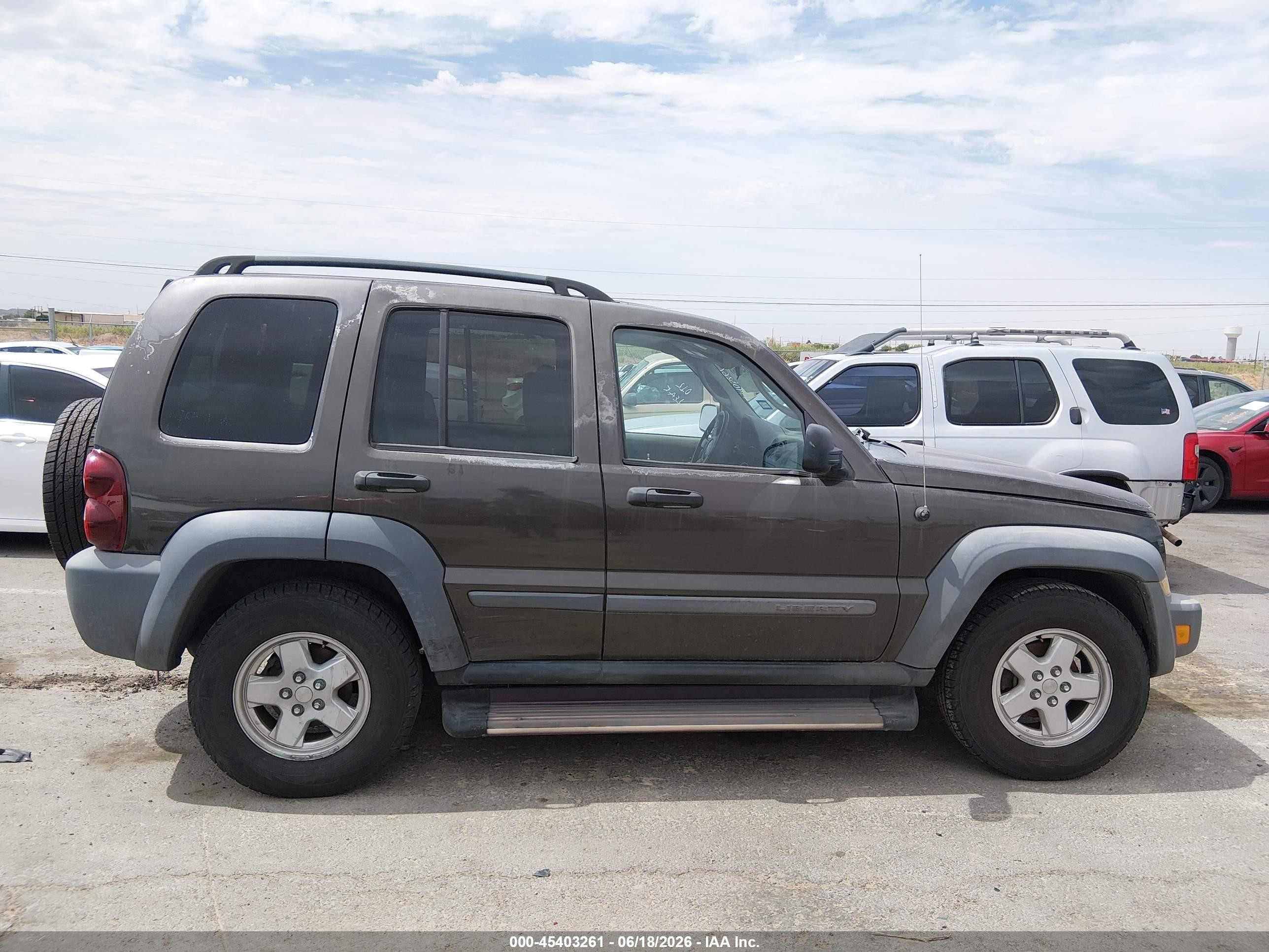 2005 Jeep Liberty Sport Brown vin: 1J4GL48K35W508724